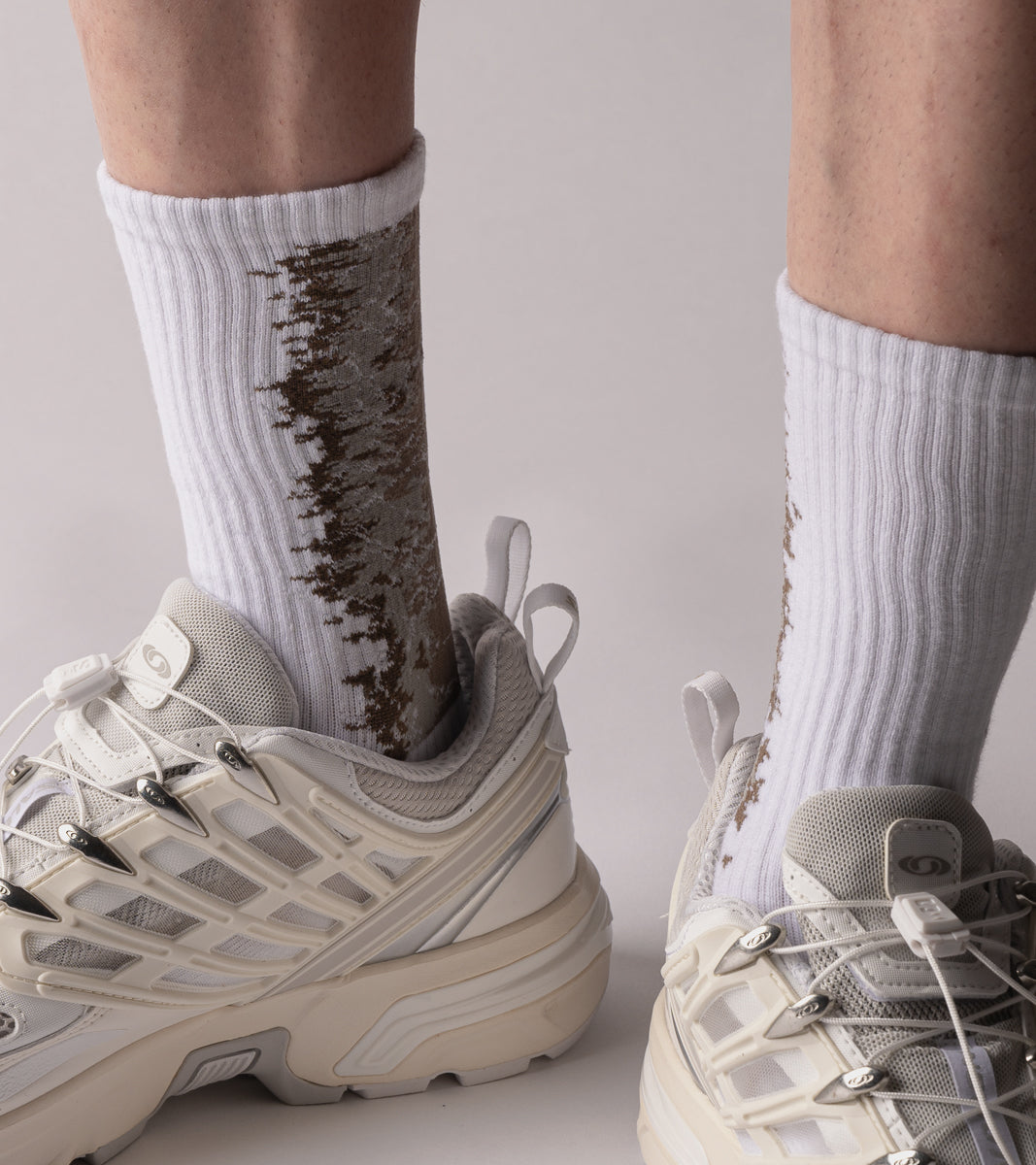 LANDING Midcalf socks -Gradient Sand - BEV C multi label store