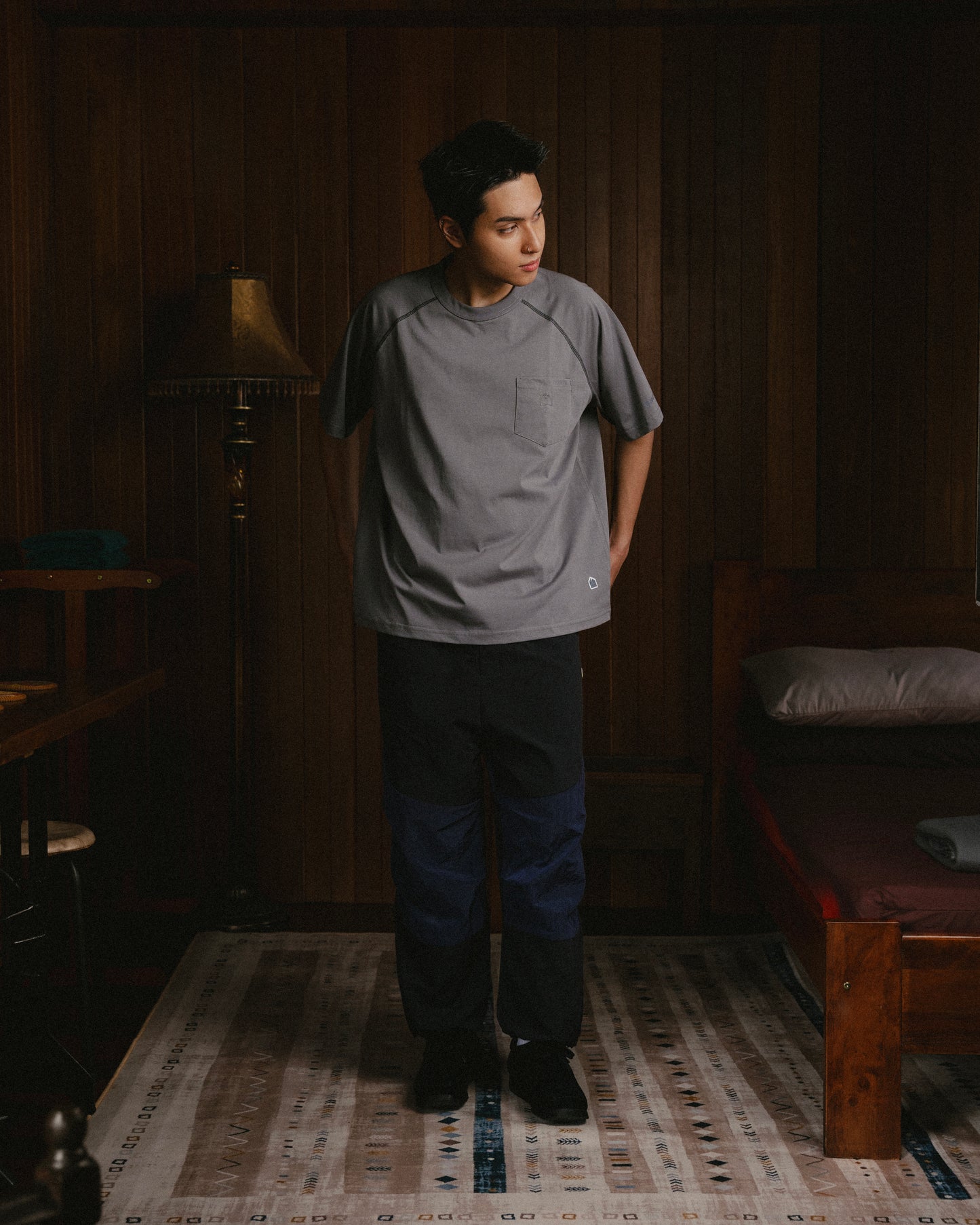 Sorona Pocket Tee - Grey - BEV C multi label store