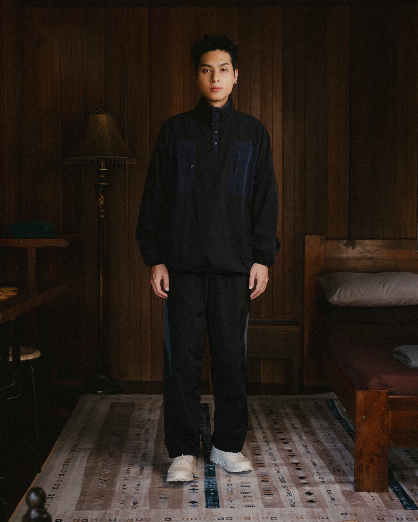 Half Snap Pullover Jacket (Midnight) - BEV C multi label store