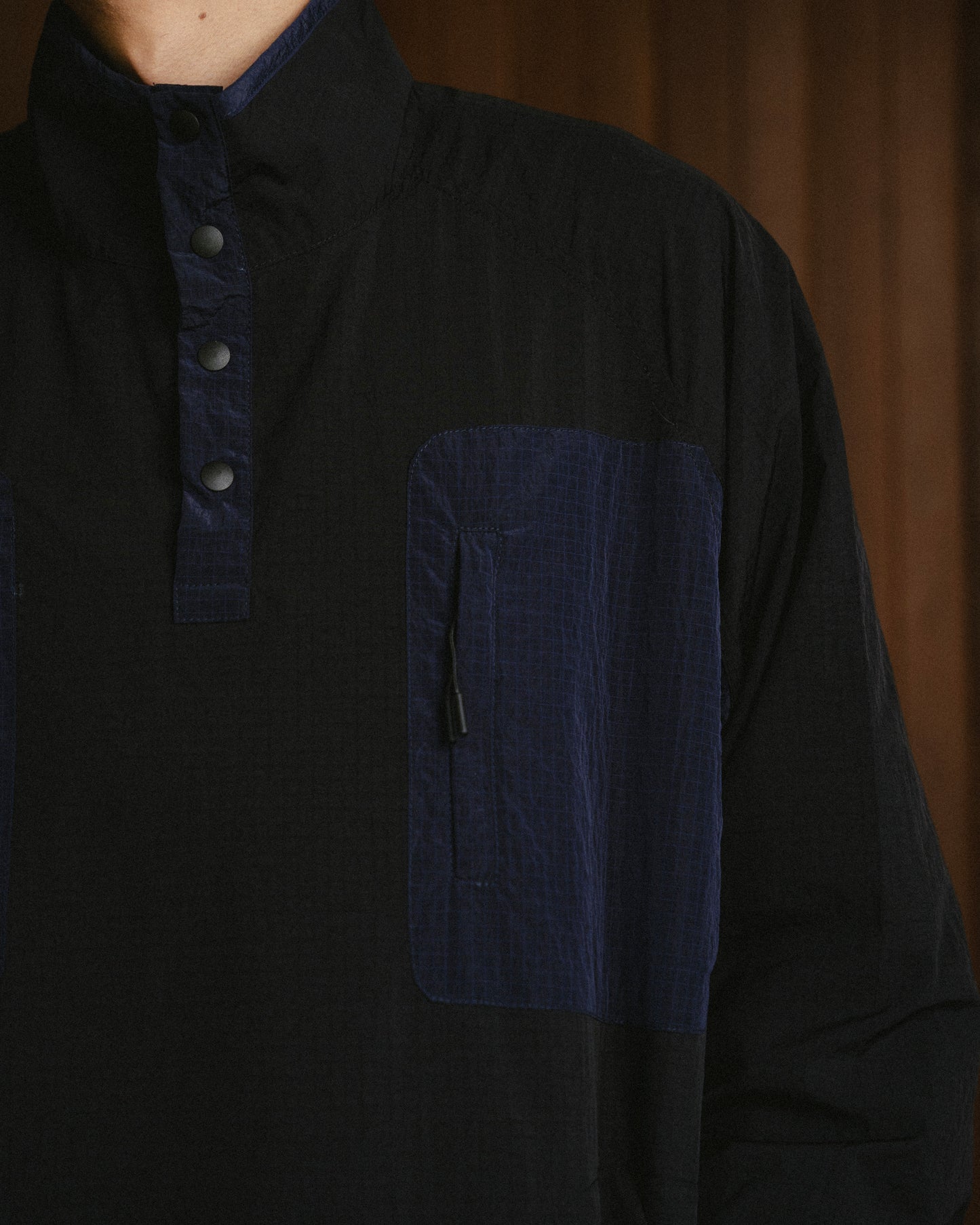 Half Snap Pullover Jacket (Midnight) - BEV C multi label store