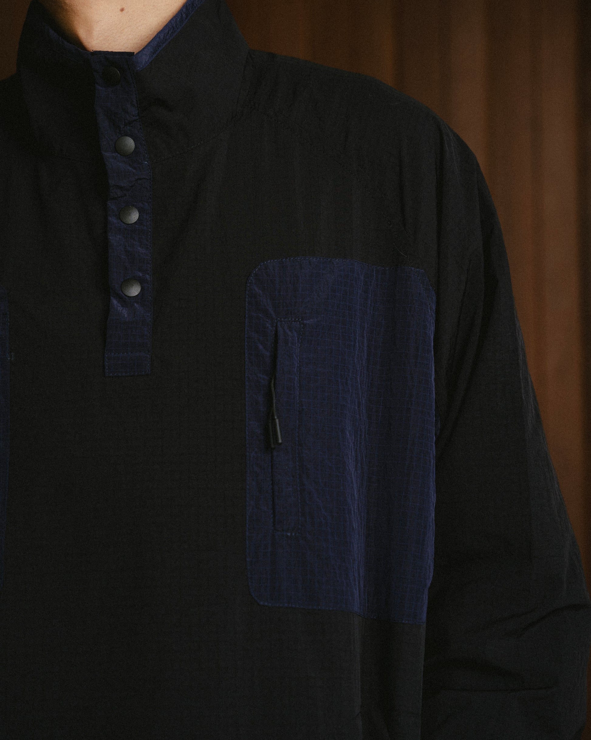 Half Snap Pullover Jacket (Midnight) - BEV C multi label store