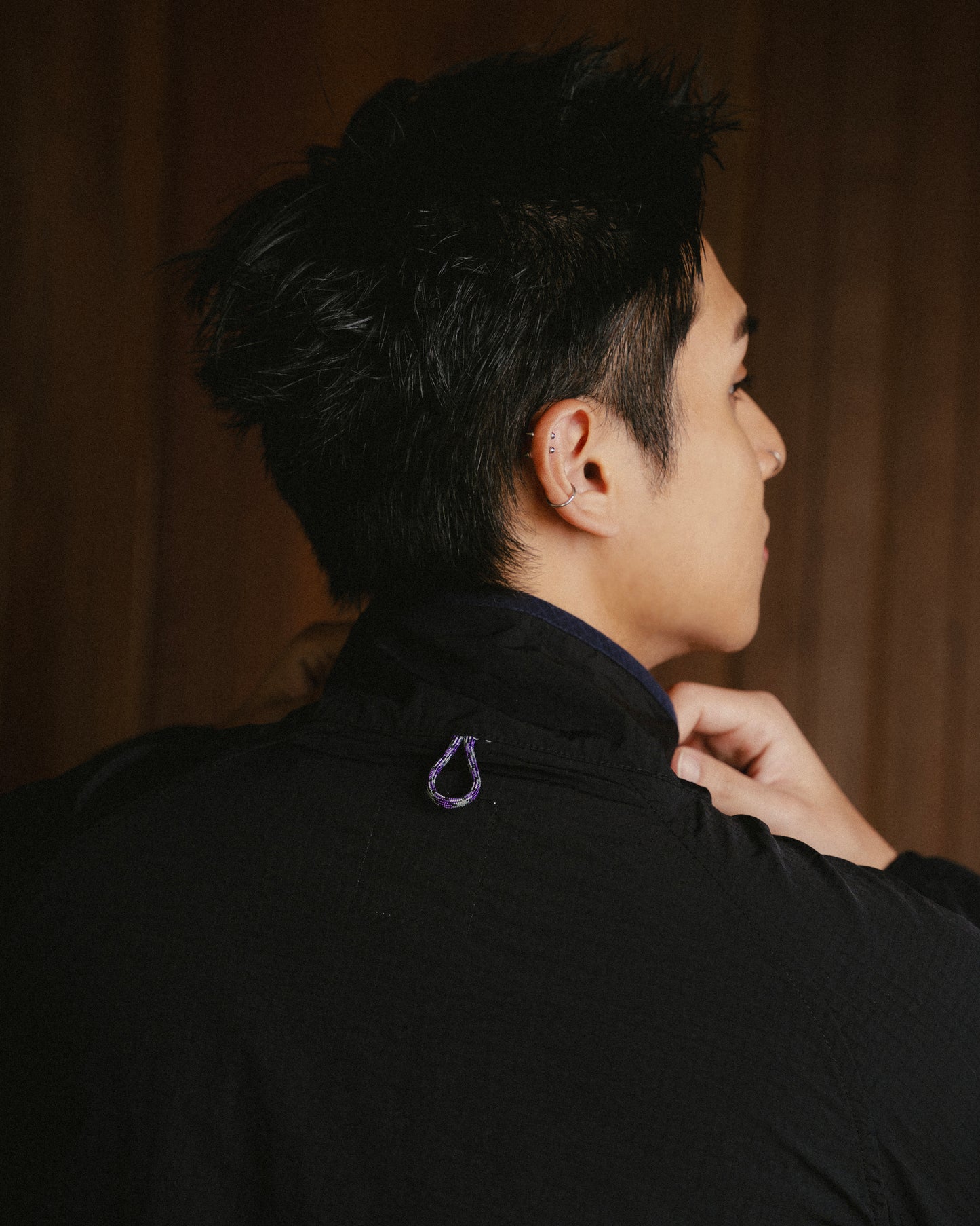 Half Snap Pullover Jacket (Midnight) - BEV C multi label store