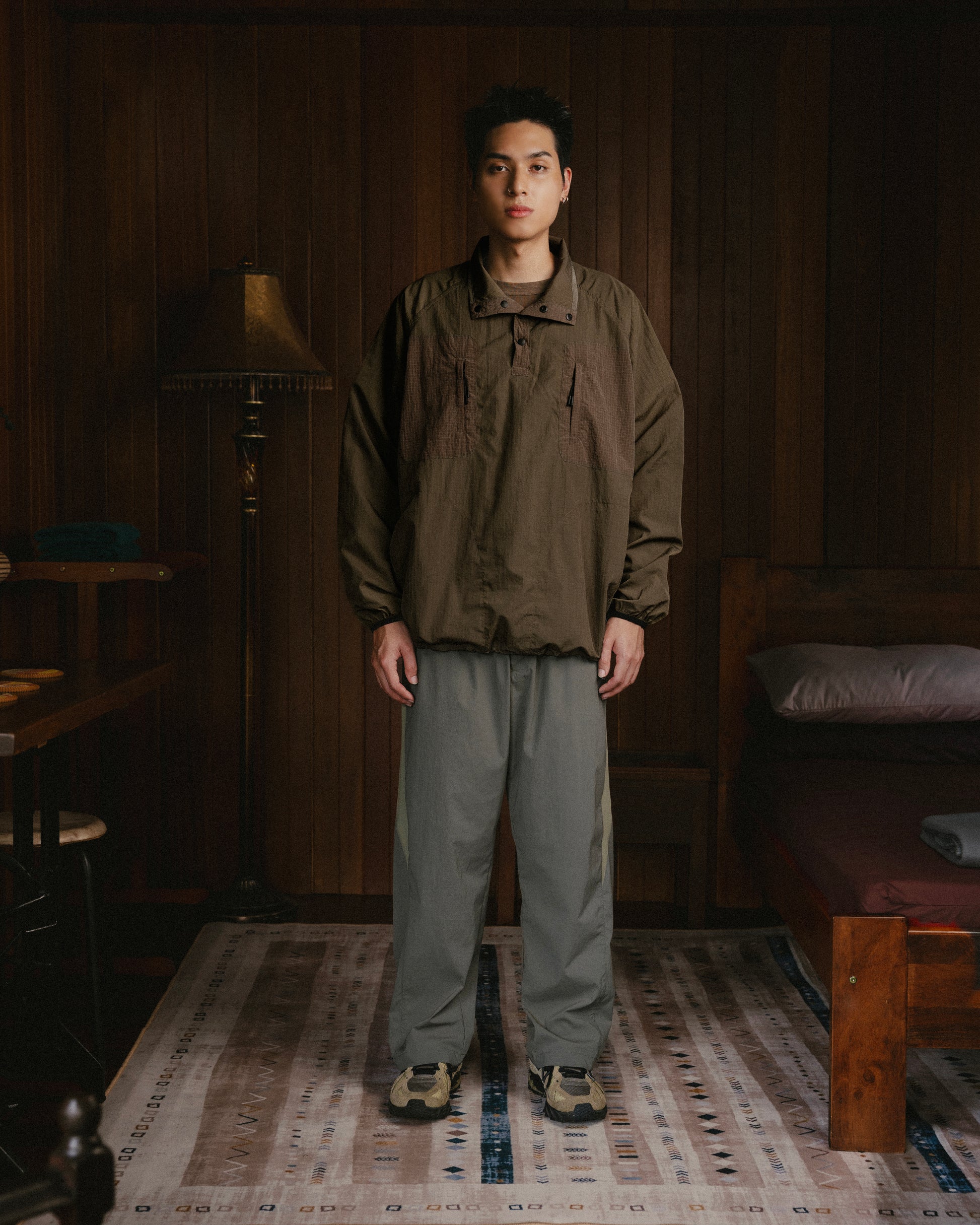 Half Snap Pullover Jacket (Umber) - BEV C multi label store