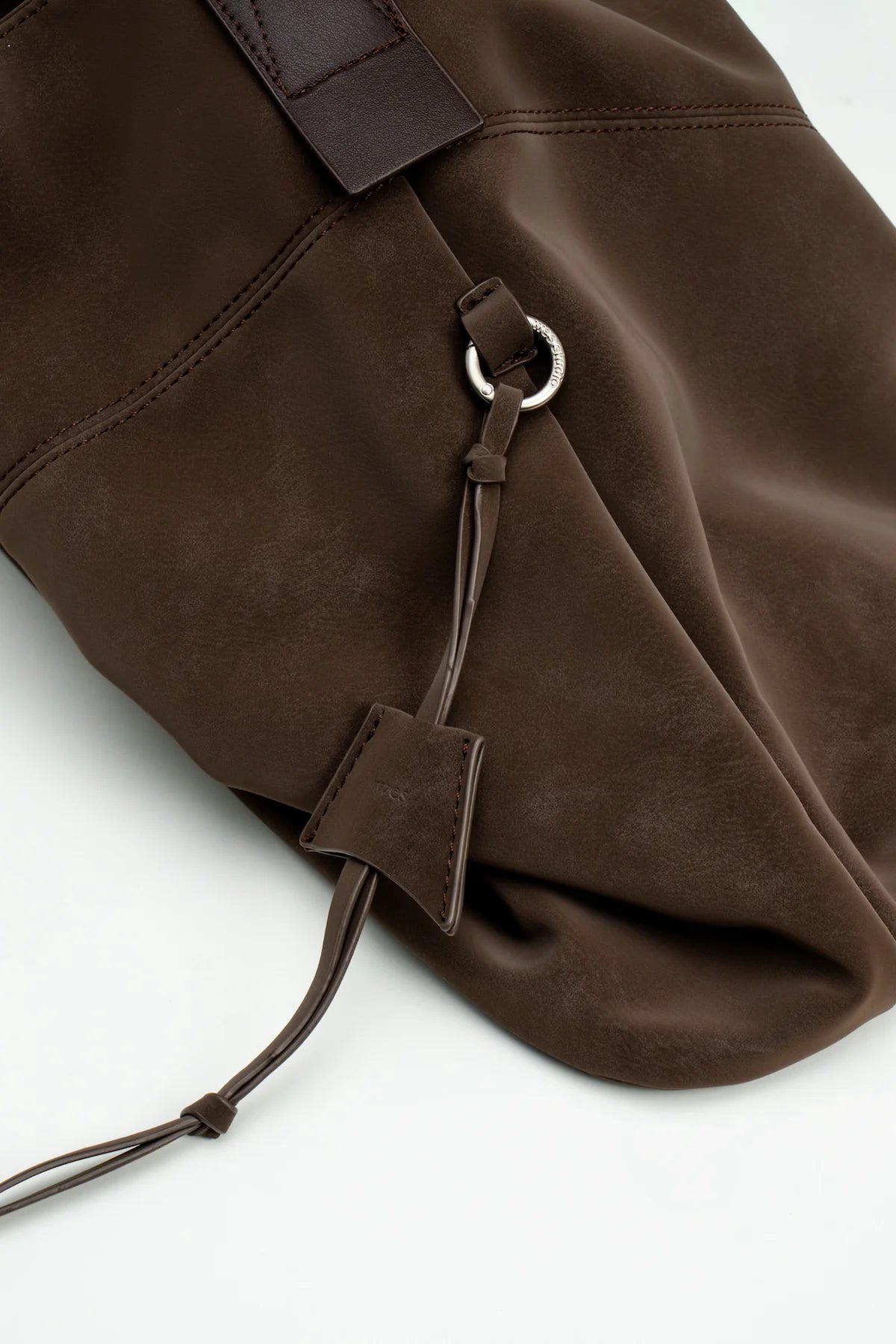 Large Soft Snow Leather Bag (Espresso) - BEV C multi label store