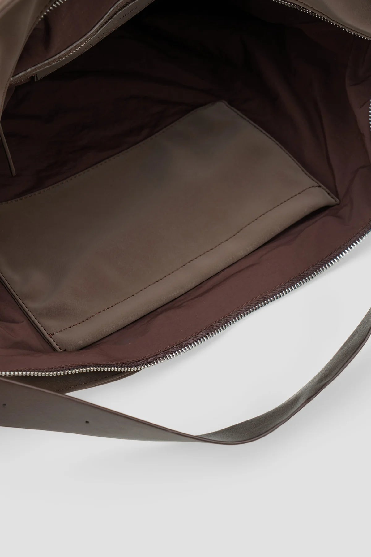 Large Soft Snow Leather Bag (Espresso) - BEV C multi label store