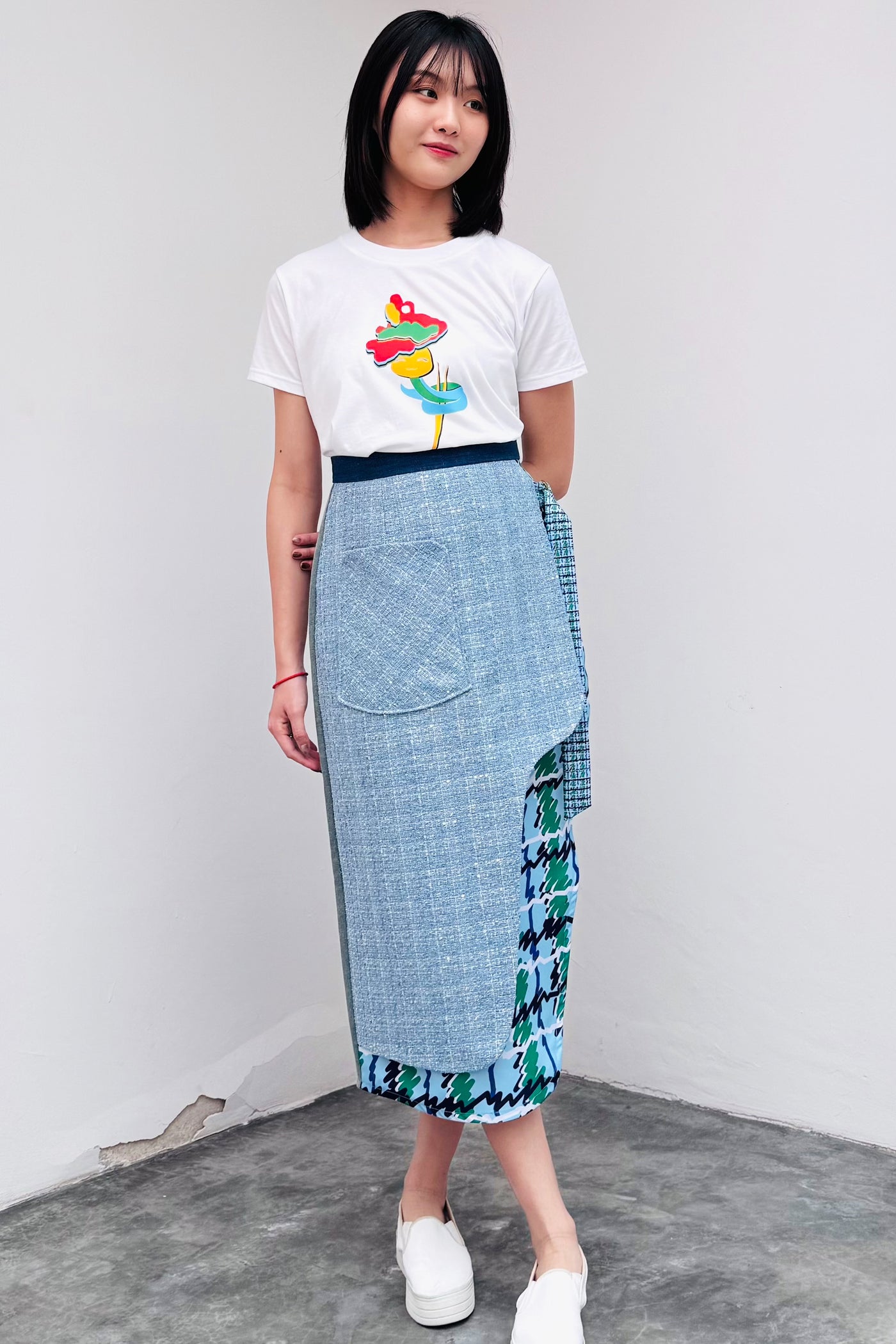 LUNAR 2025 SK03B || CHU SKIRT - BEV C multi label store