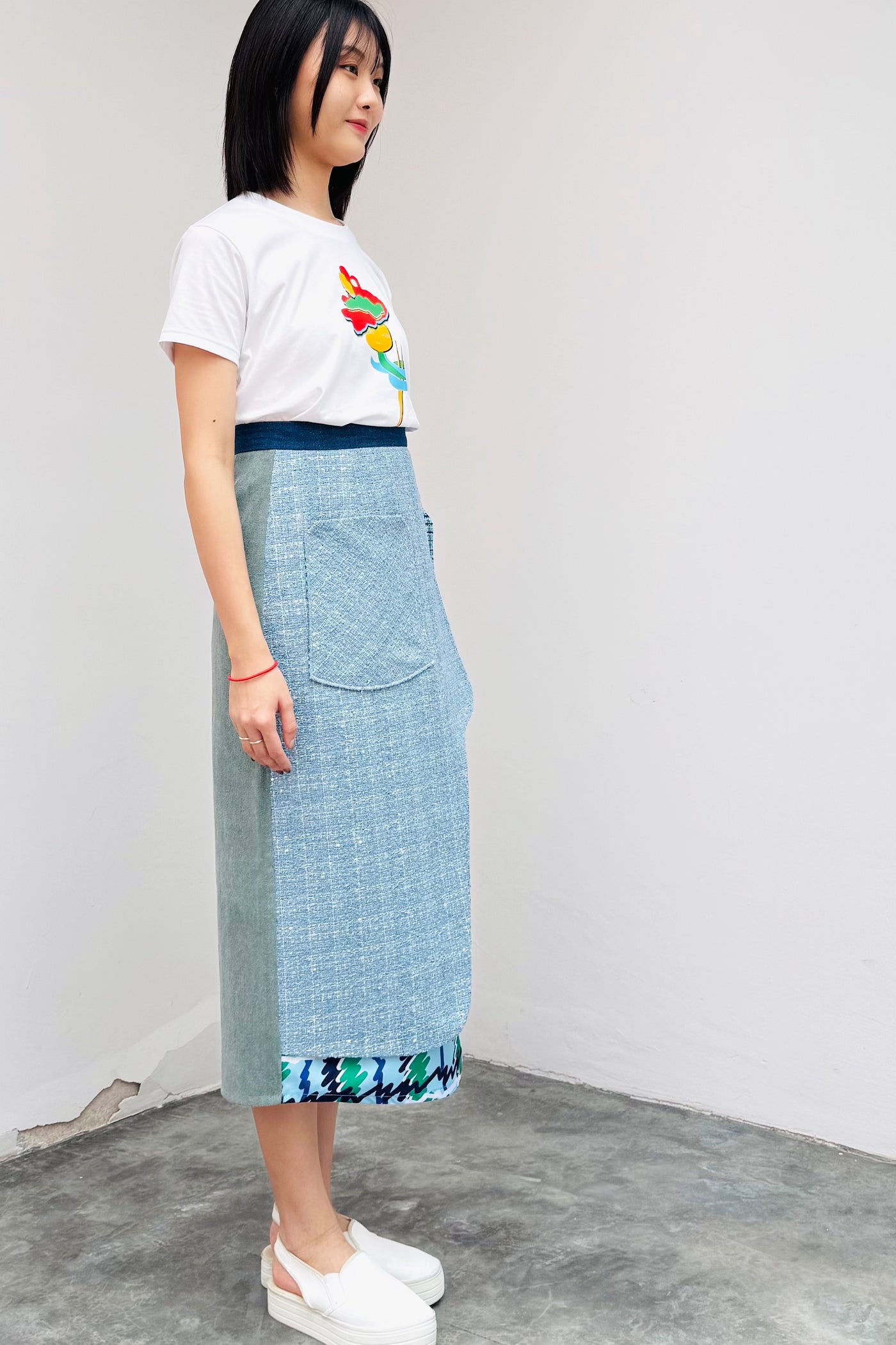 LUNAR 2025 SK03B || CHU SKIRT - BEV C multi label store