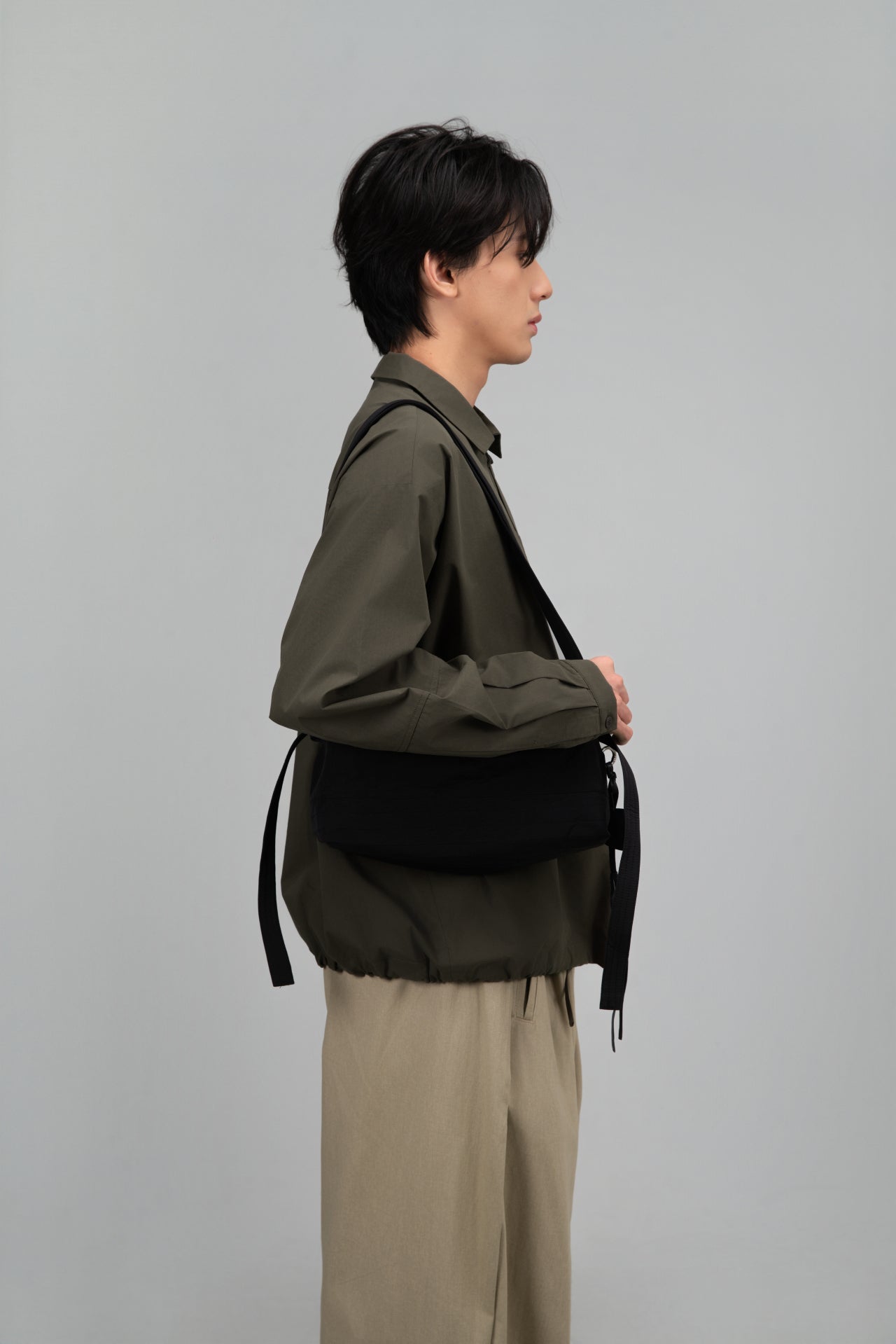 Small Loaf Nylon Bag (Black) - BEV C multi label store