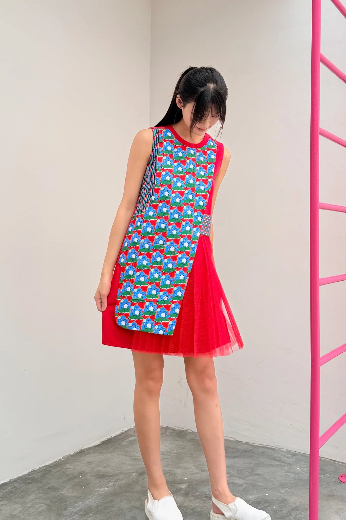 LUNAR 2026 DD01 || CHEERFUL MINI DRESS - BEV C multi label store