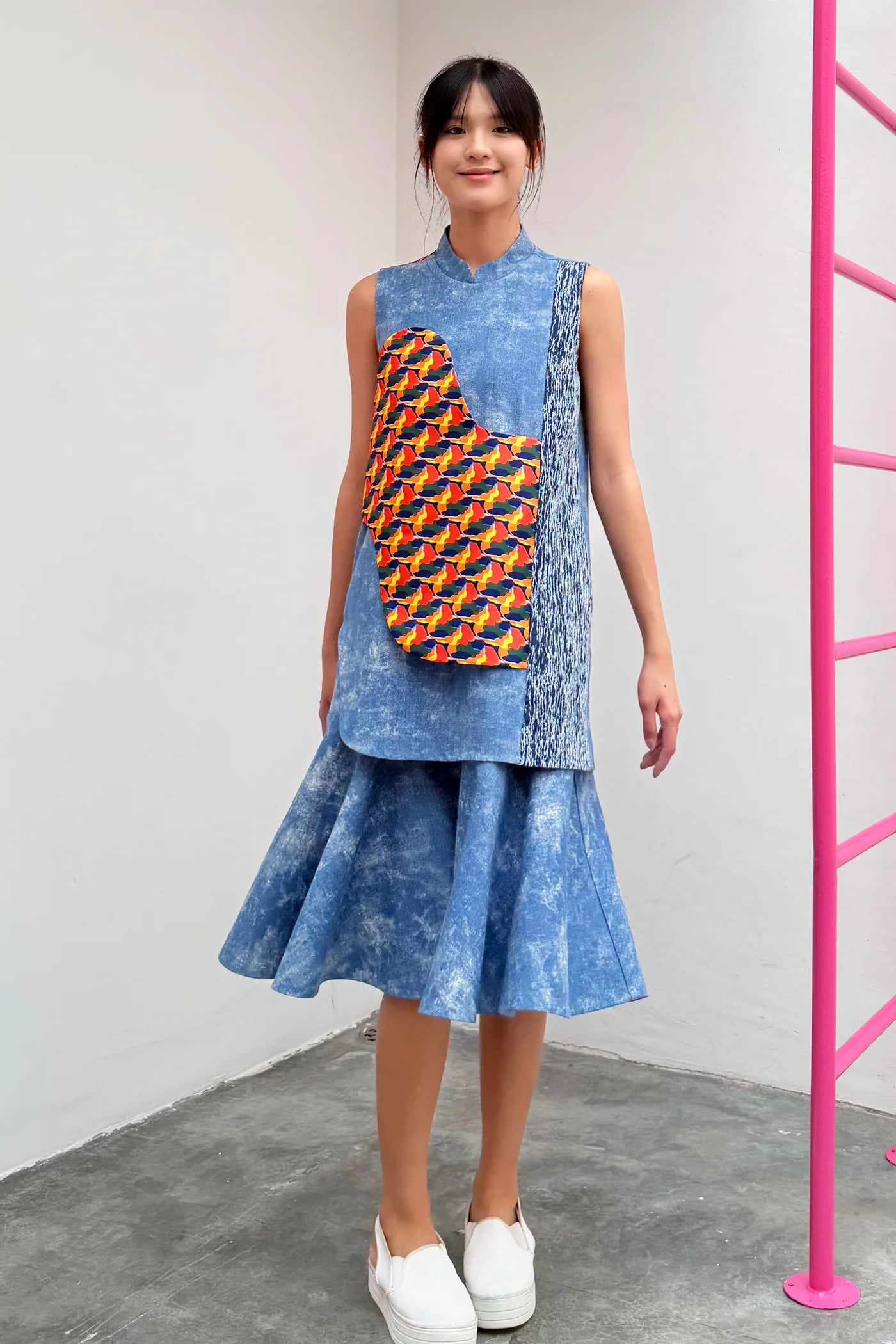 LUNAR 2026 DD02 || CLEMENTINE MIDI DRESS - BEV C multi label store