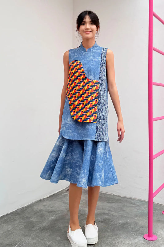 LUNAR 2026 DD02 || CLEMENTINE MIDI DRESS - BEV C multi label store