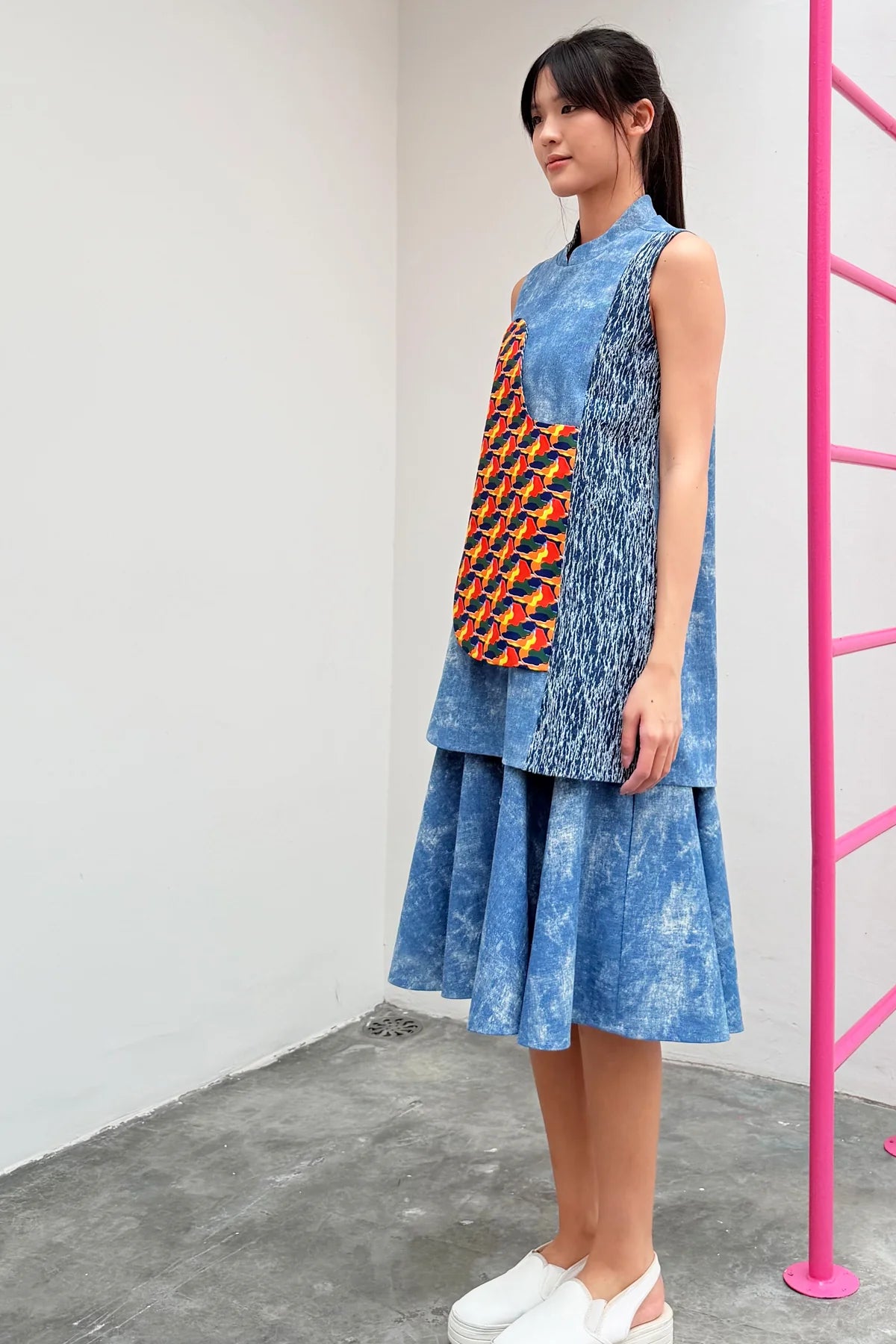 LUNAR 2026 DD02 || CLEMENTINE MIDI DRESS - BEV C multi label store