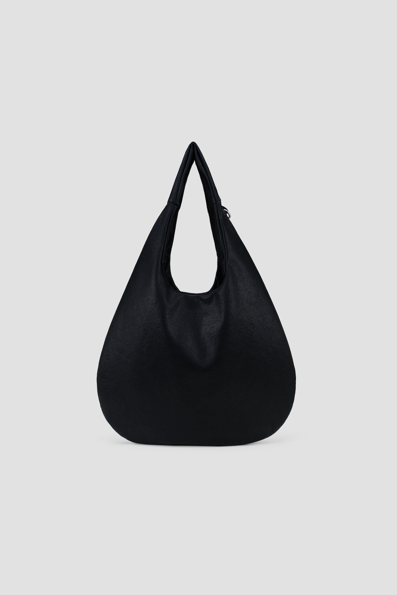 Medium Egg Leather Tote (Black) - BEV C multi label store