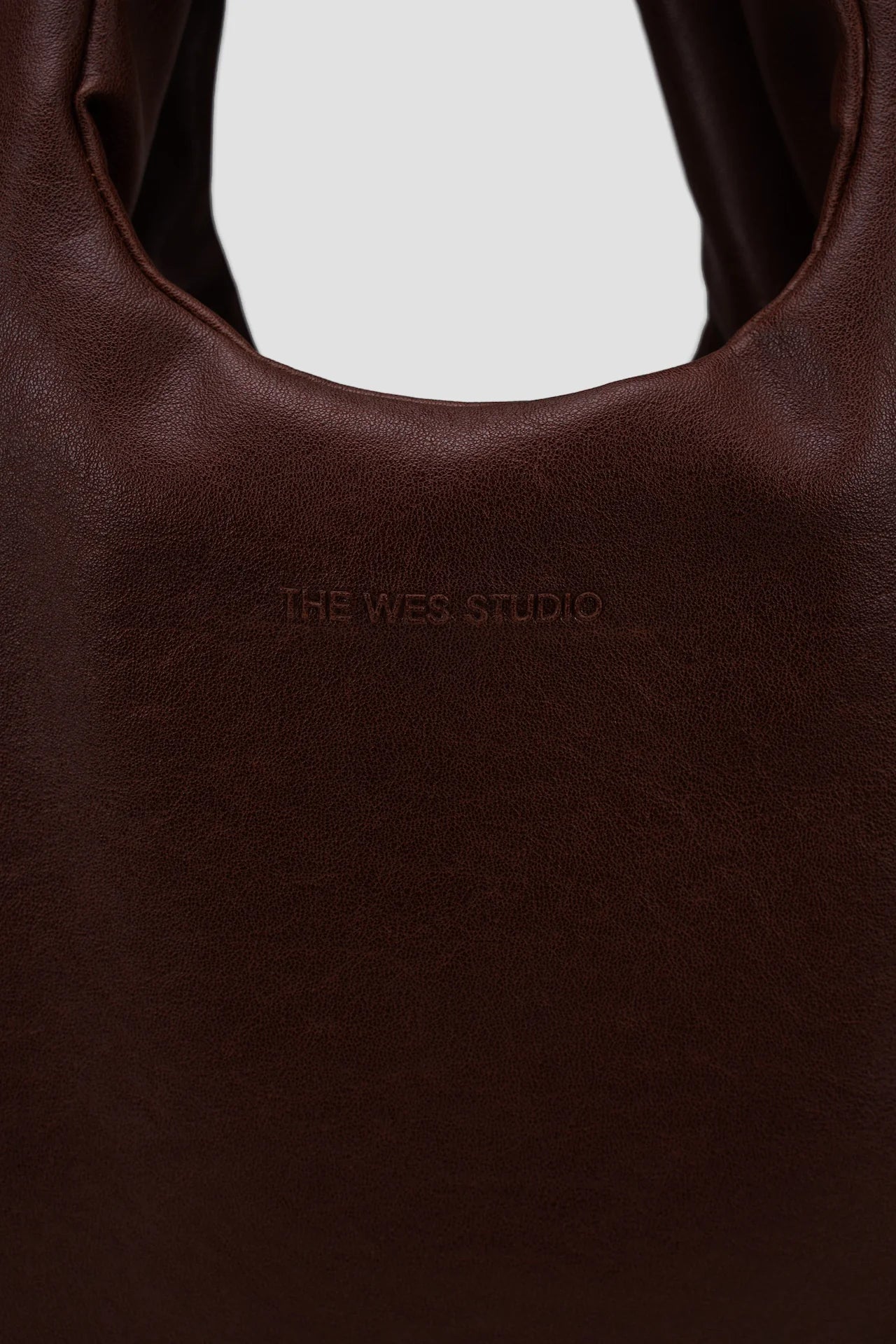 Medium Egg Leather Tote (Dark Brown) - BEV C multi label store