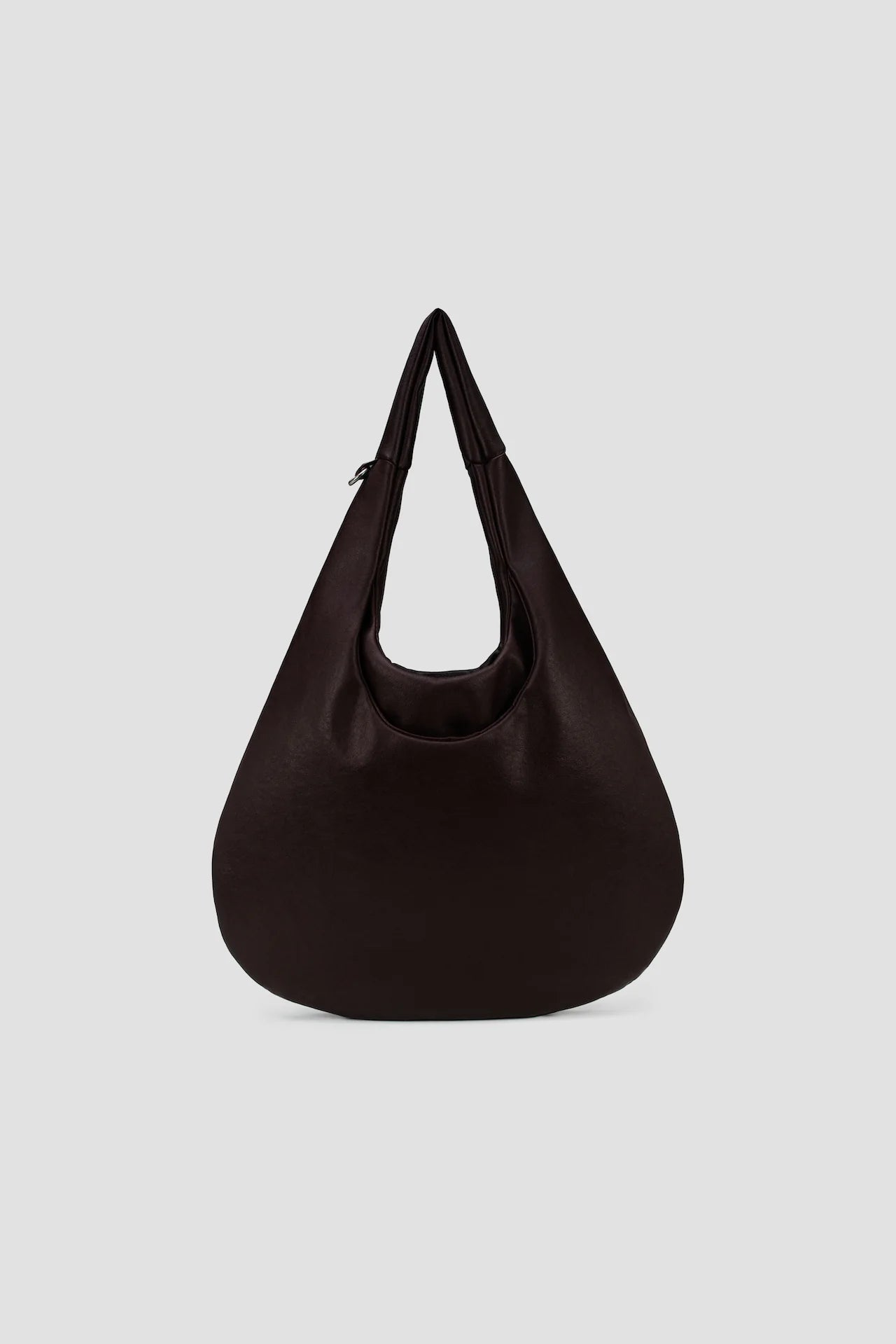 Medium Egg Leather Tote (Dark Brown) - BEV C multi label store
