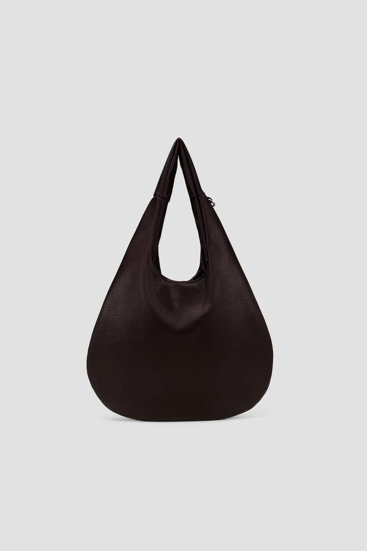 Medium Egg Leather Tote (Dark Brown) - BEV C multi label store
