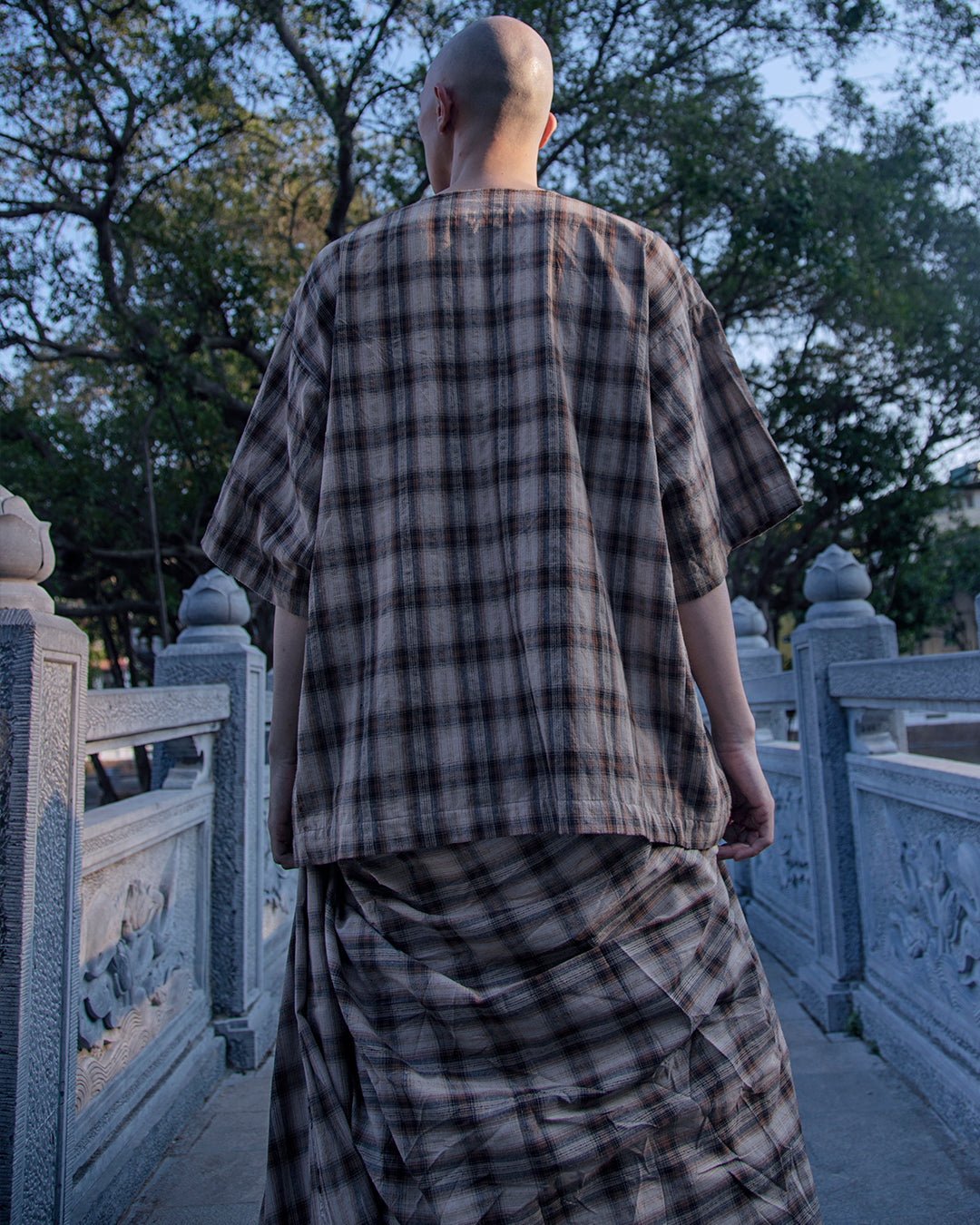 Baju Melayu Pendek (Earthy Brown Pelikat) - BEV C multi label store