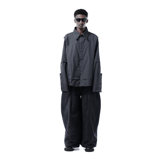 M-EX SHIRT - GREY - BEV C multi label store