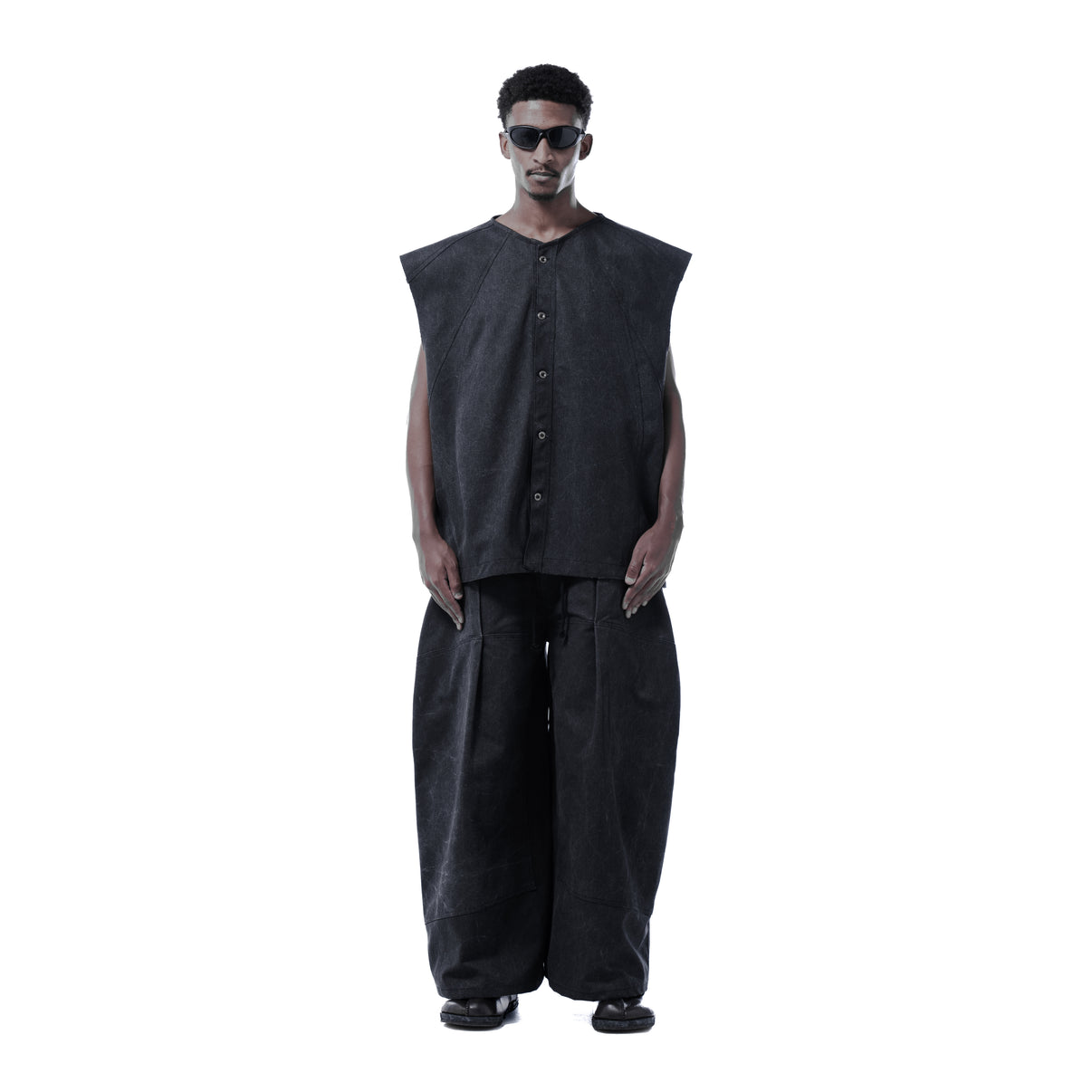 M-EX VEST - BLACK - BEV C multi label store