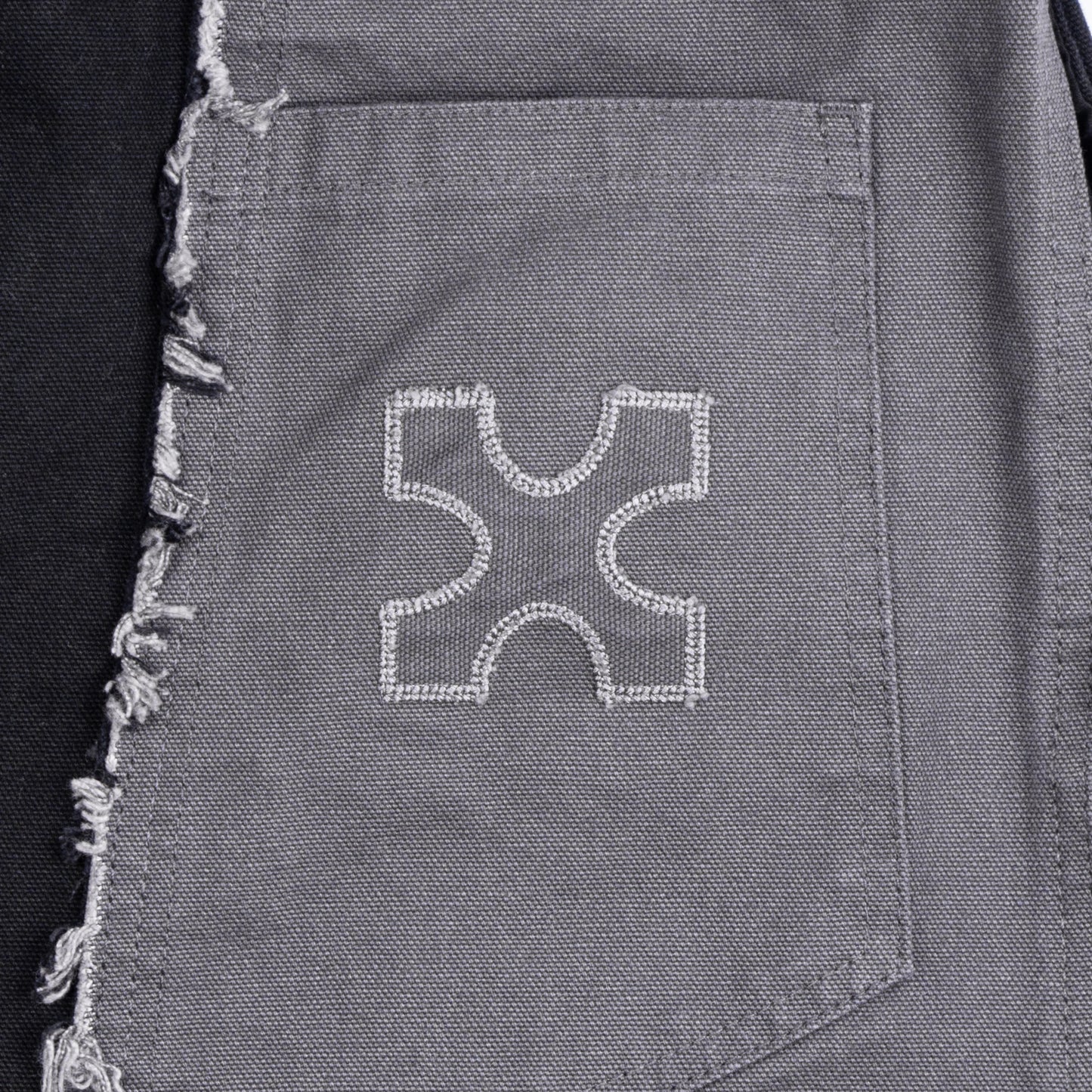 ASYMMETRICAL JORTS - BLACK - BEV C multi label store
