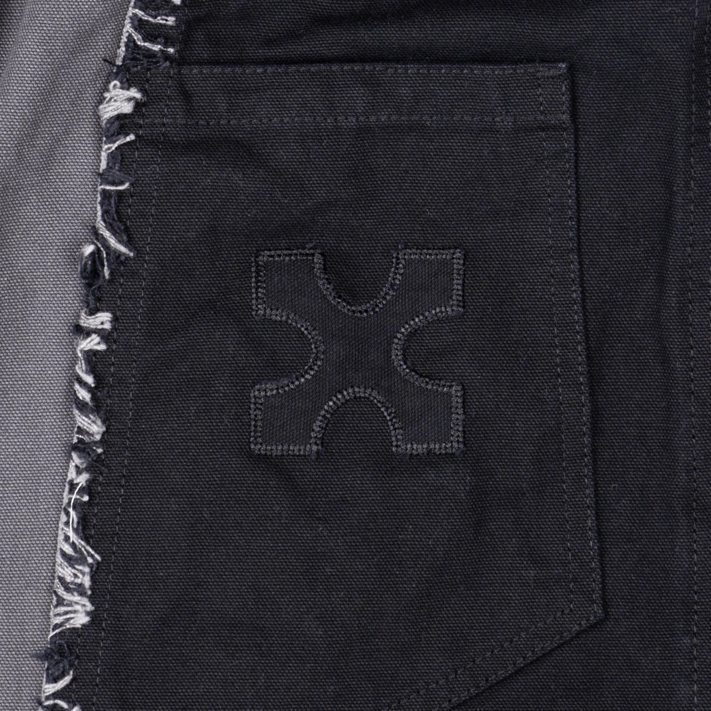 ASYMMETRICAL JORTS - GREY