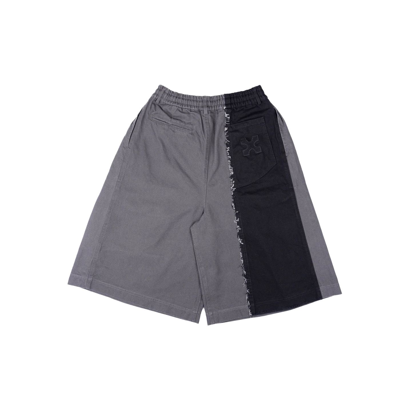 ASYMMETRICAL JORTS - GREY