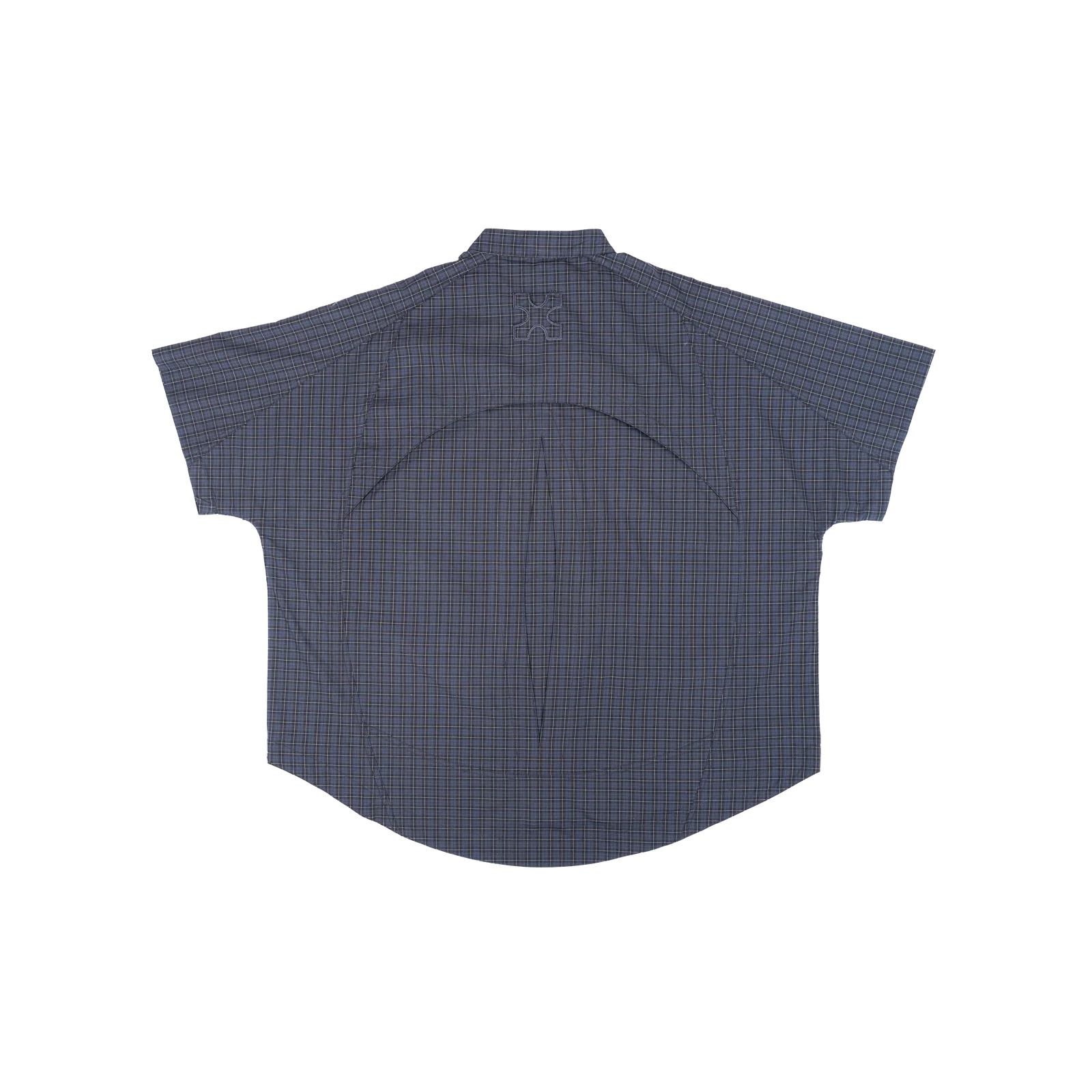 MANDARIN BACK PLEATED SHIRT - CHECKERED - BEV C multi label store