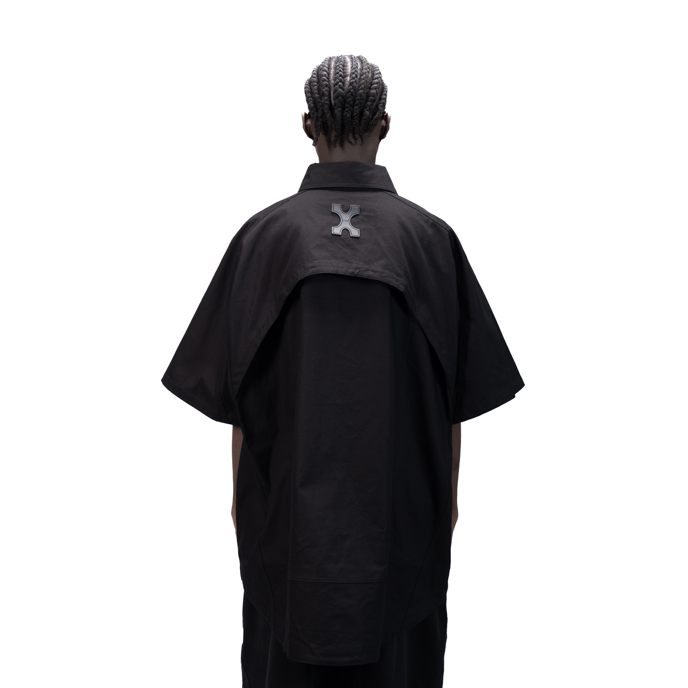 DETACHABLE S-S SHIRT - BLACK - BEV C multi label store