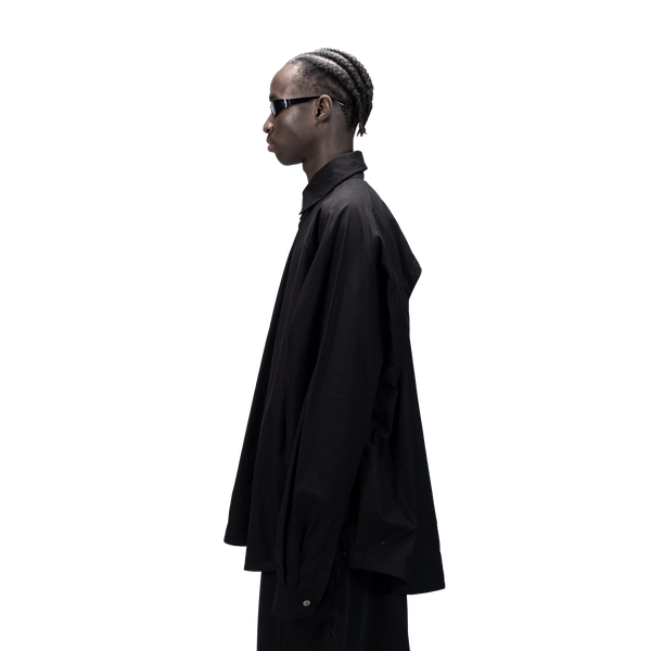 DETACHABLE L-S SHIRT - BLACK