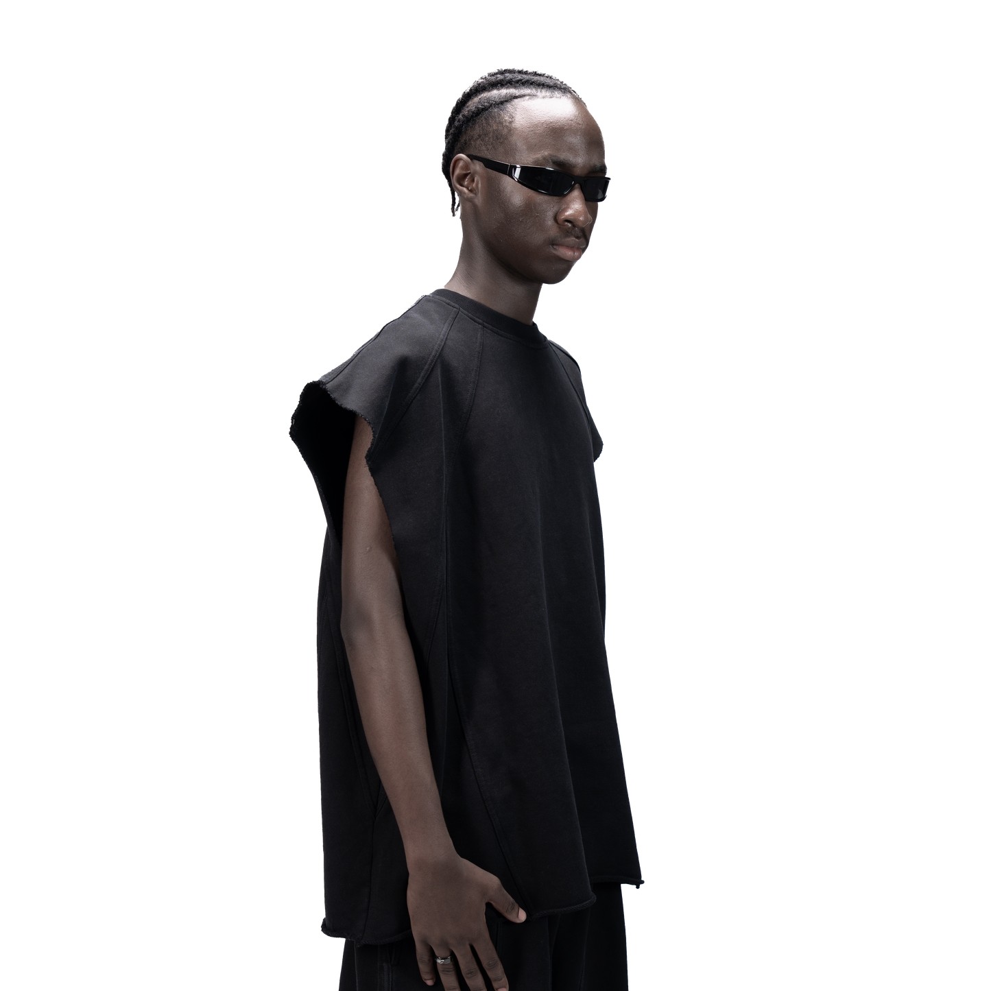 626 BAT PANEL TANK TOP - BLACK - BEV C multi label store