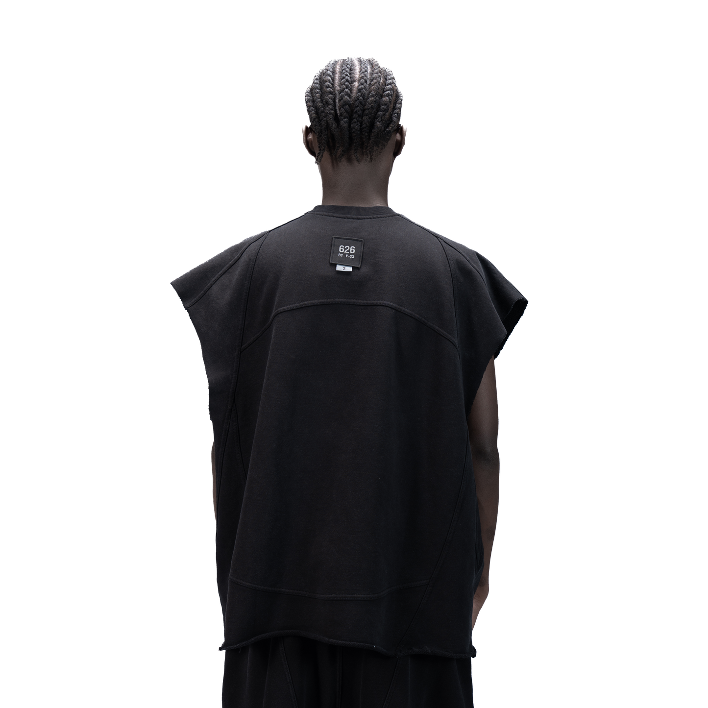 626 BAT PANEL TANK TOP - BLACK - BEV C multi label store