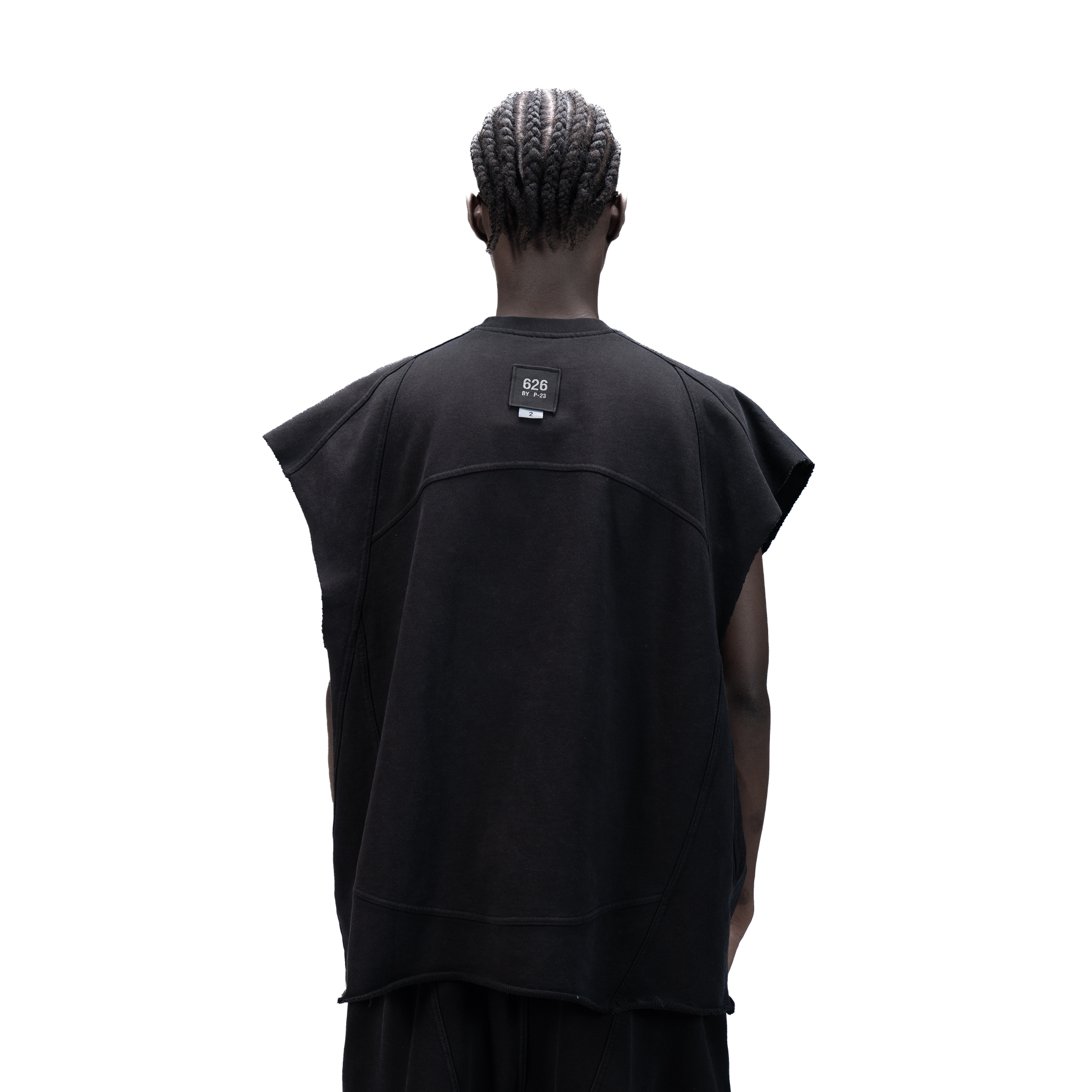626 BAT PANEL TANK TOP - BLACK - BEV C multi label store