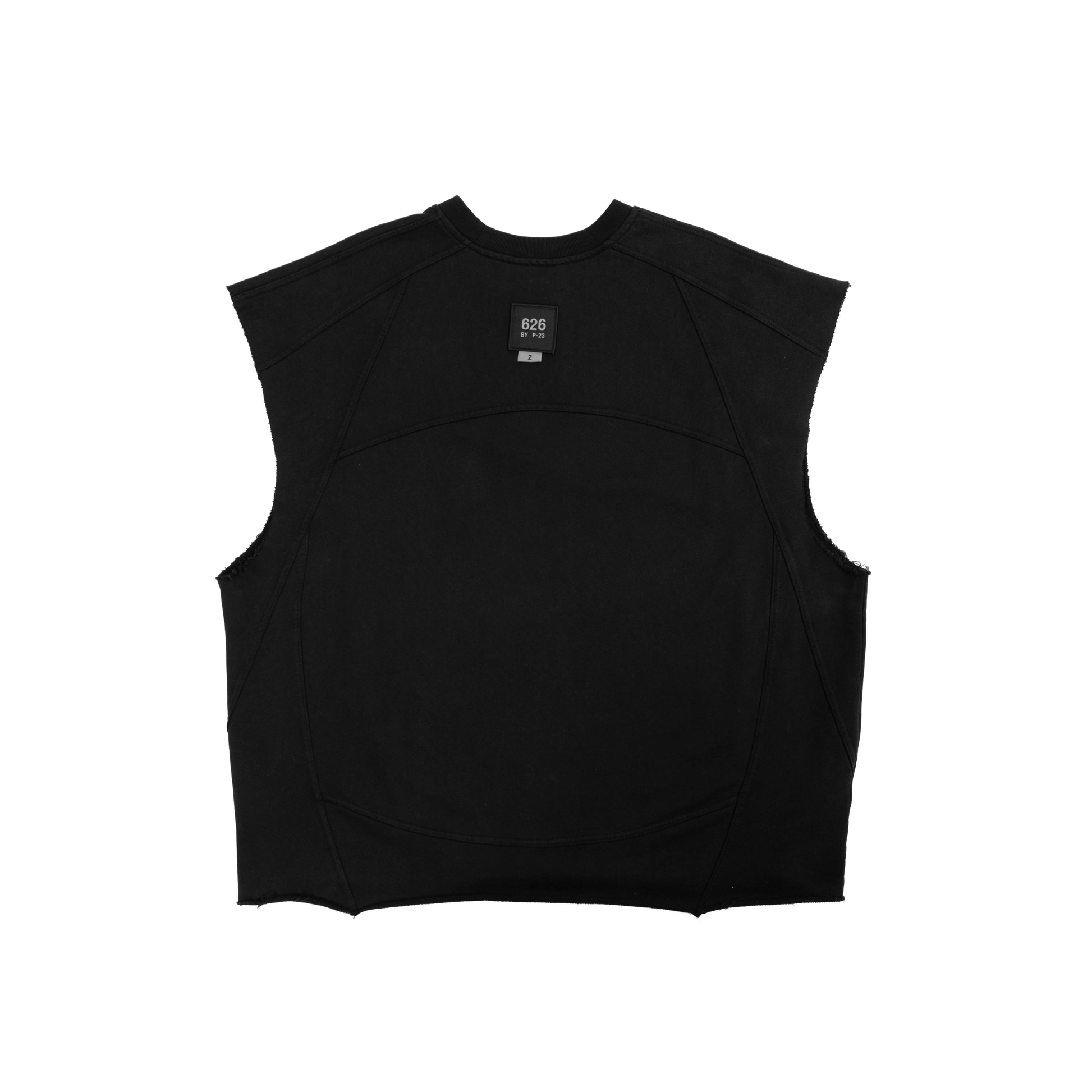 626 BAT PANEL TANK TOP - BLACK - BEV C multi label store