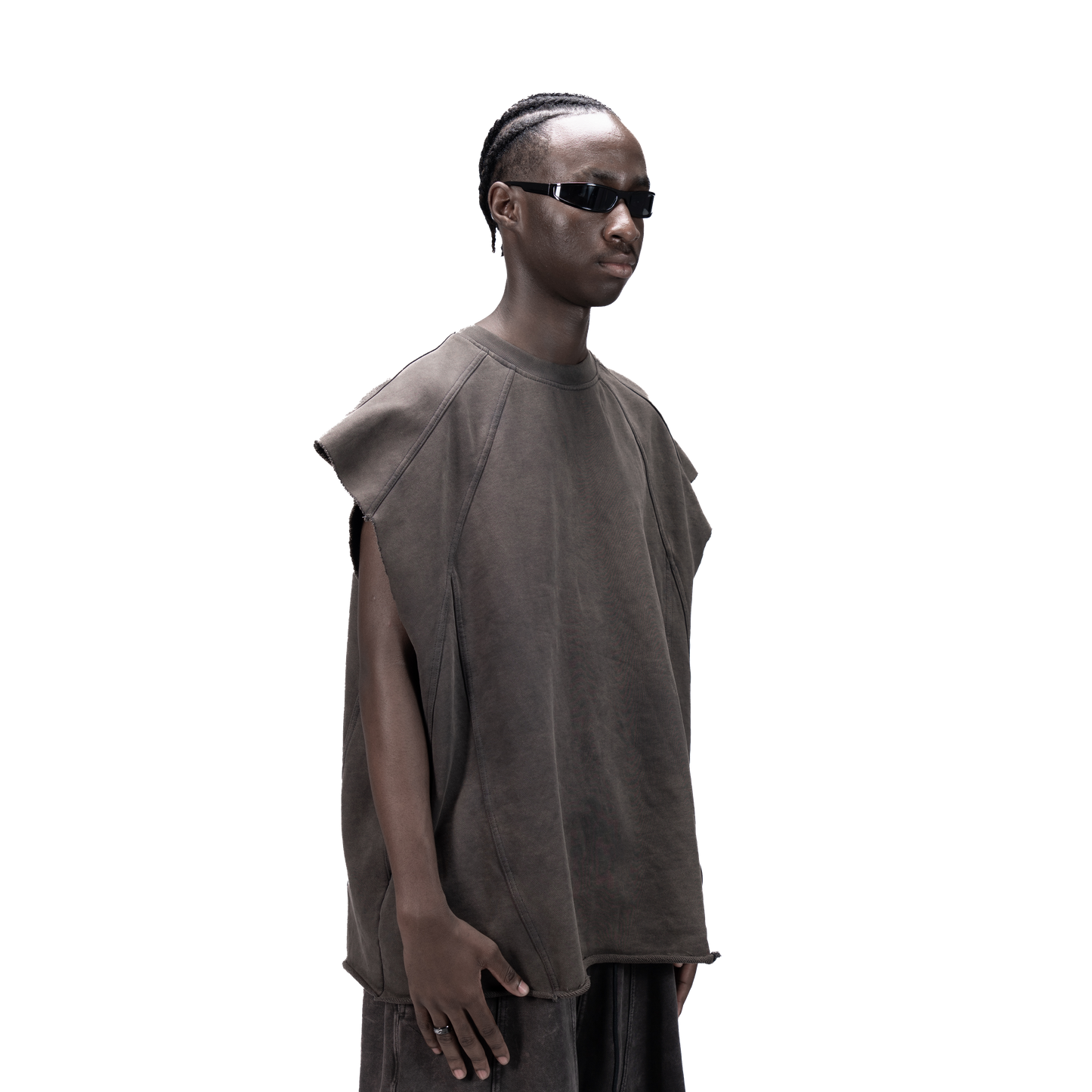 626 BAT PANEL TANK TOP - GREY - BEV C multi label store