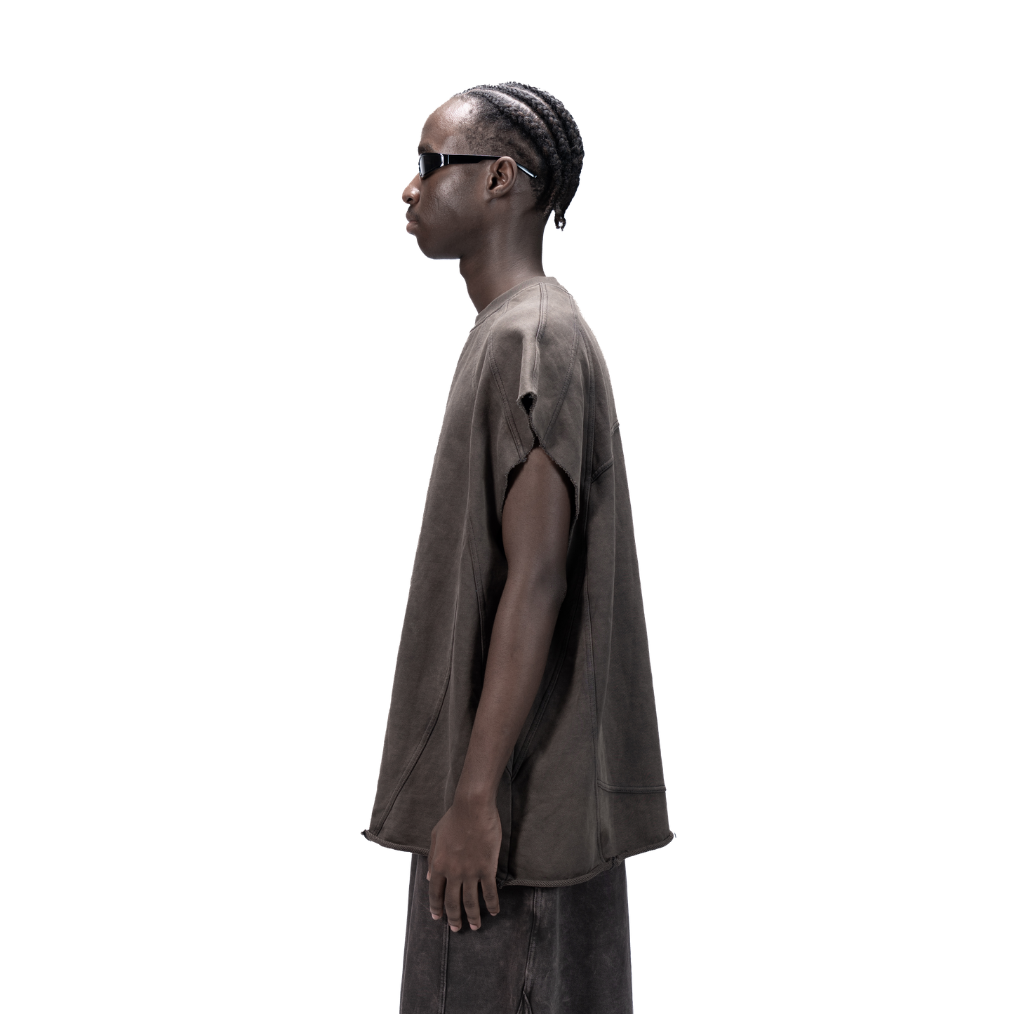 626 BAT PANEL TANK TOP - GREY - BEV C multi label store