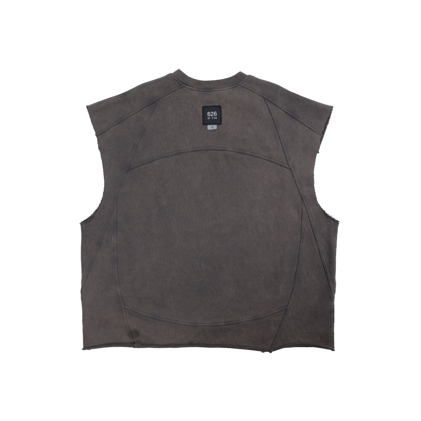 626 BAT PANEL TANK TOP - GREY - BEV C multi label store