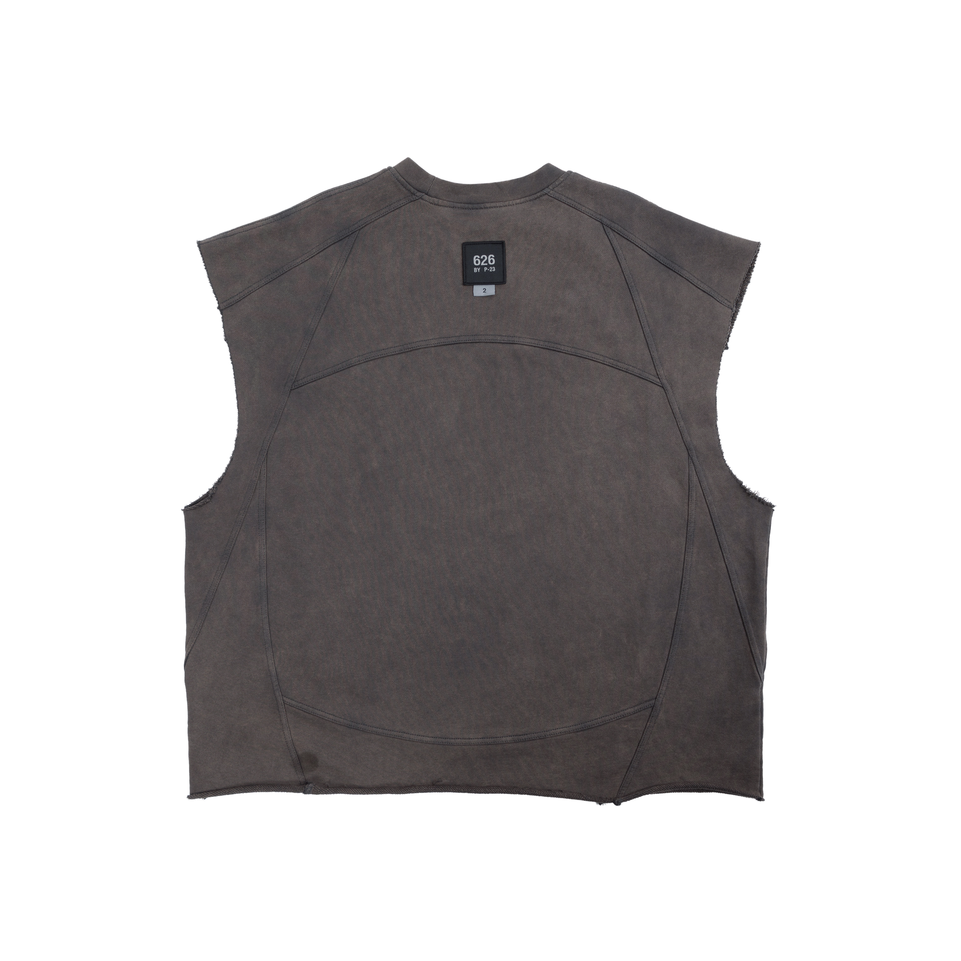 626 BAT PANEL TANK TOP - GREY - BEV C multi label store