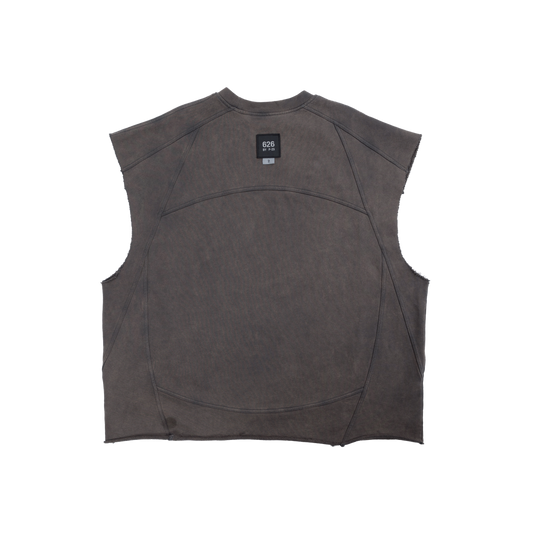 626 BAT PANEL TANK TOP - GREY - BEV C multi label store