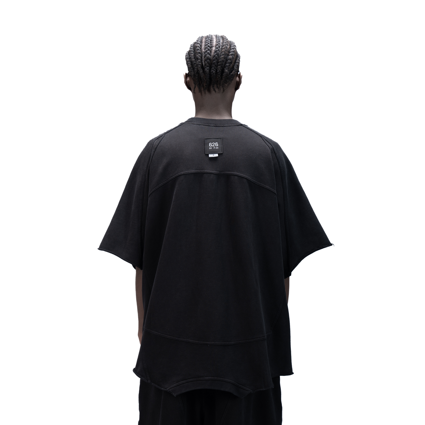 626 BAT PANEL T-SHIRT - BLACK - BEV C multi label store