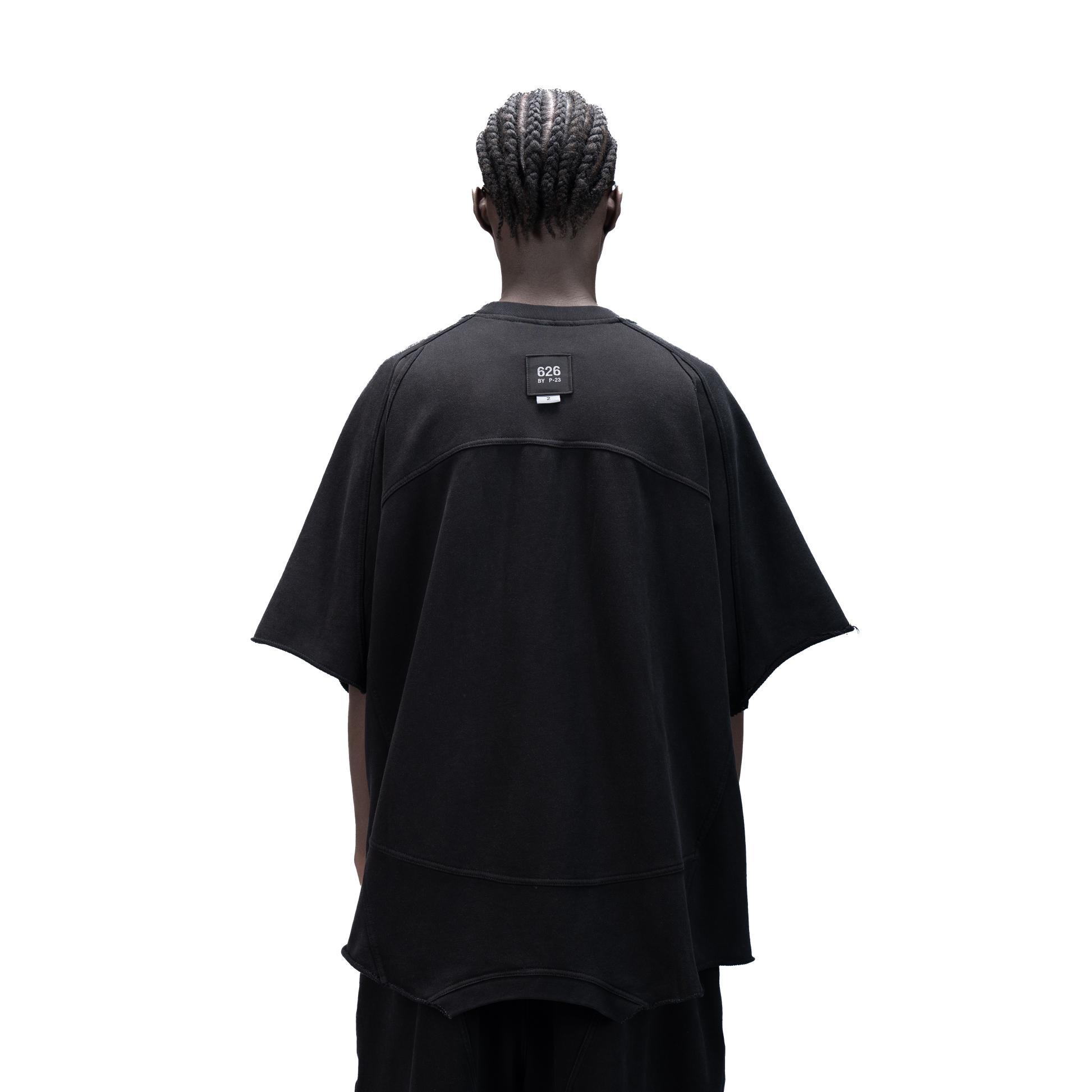 626 BAT PANEL T-SHIRT - BLACK - BEV C multi label store