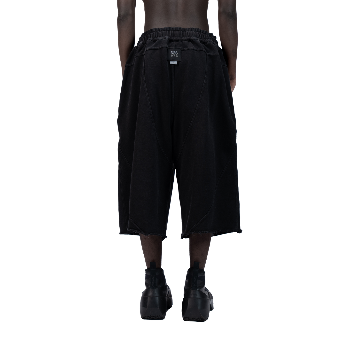 626 BAT PANEL JORTS - BLACK - BEV C multi label store