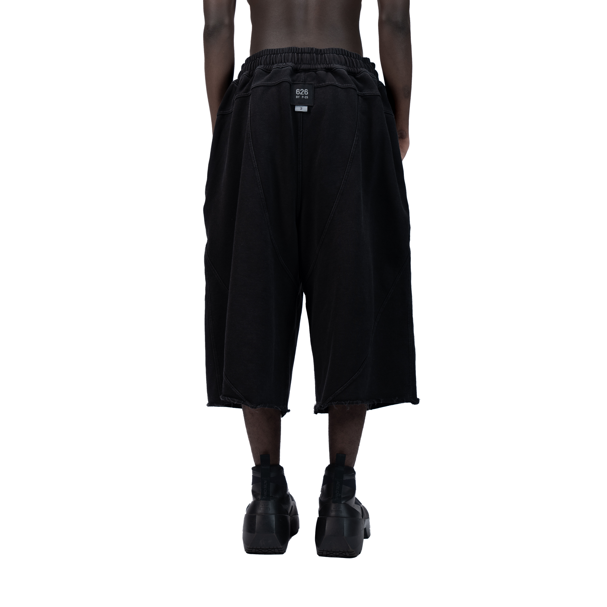 626 BAT PANEL JORTS - BLACK - BEV C multi label store