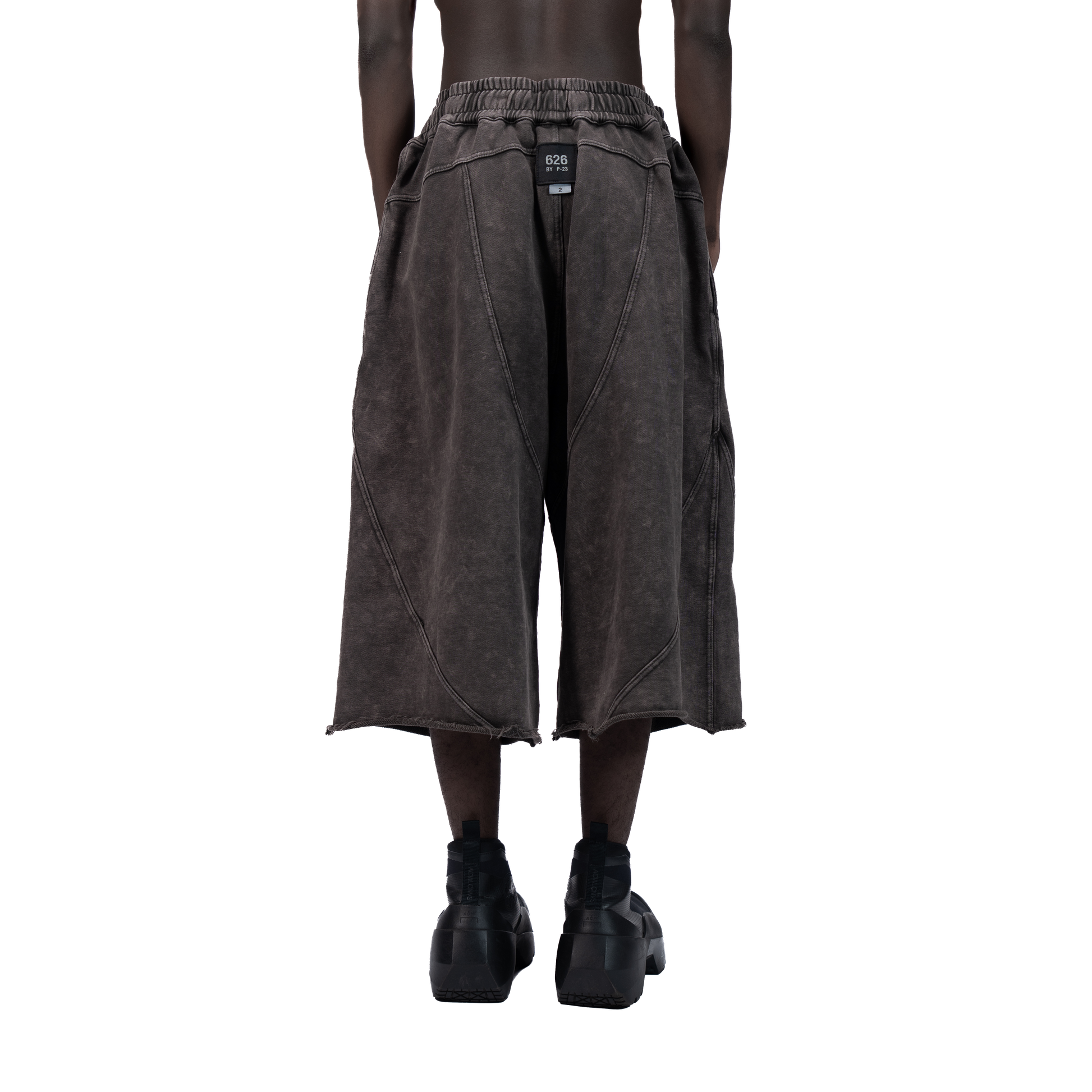 626 BAT PANEL JORTS - GREY - BEV C multi label store