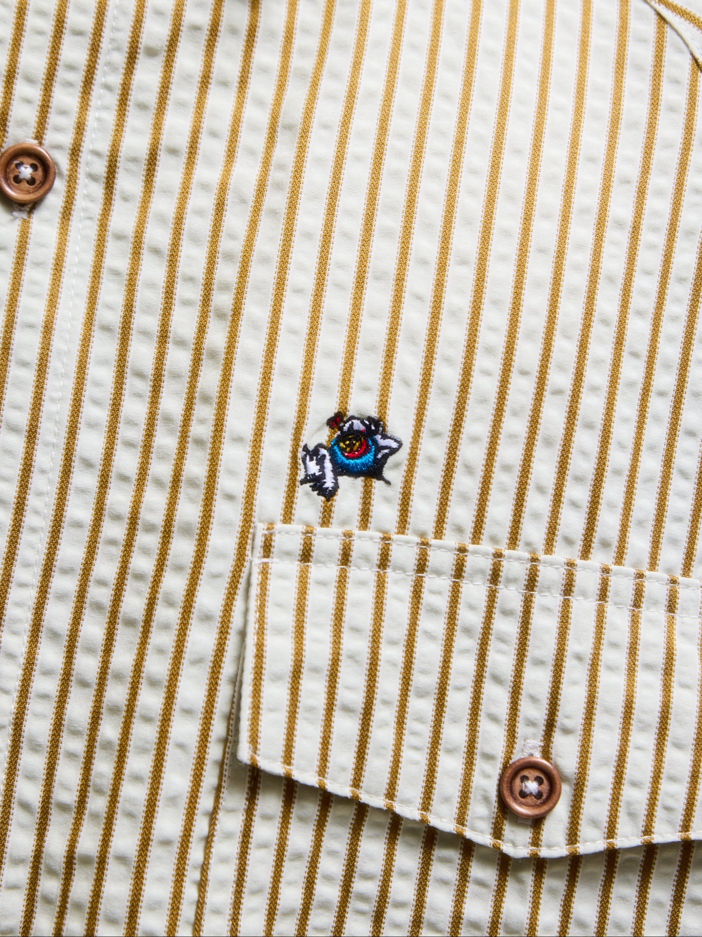 STRIPE MIGUEL SHIRT LIGHT GREEN - BEV C multi label store