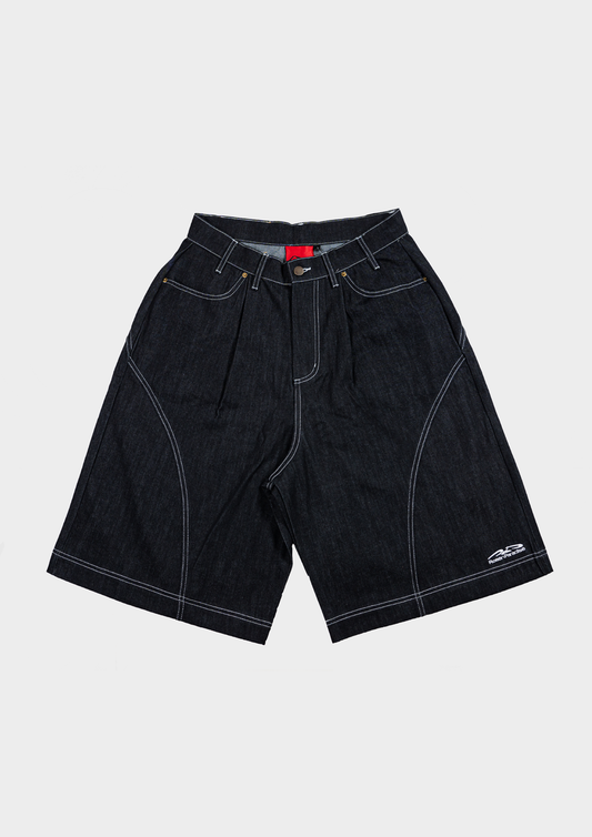 Drift Line Wide Fit Shorts Denim - BEV C multi label store