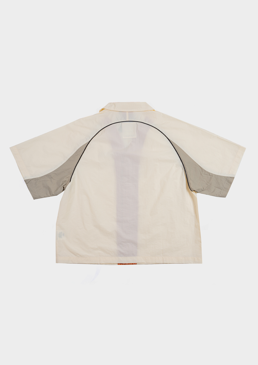 Papa Contrast Boxy Shirt Beige - BEV C multi label store