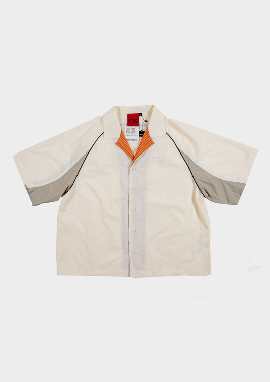 Papa Contrast Boxy Shirt Beige - BEV C multi label store