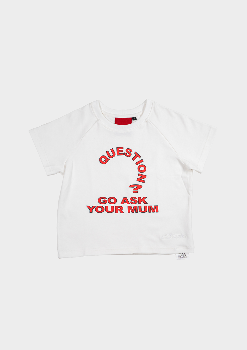 Question Mum Tee WHITE - BEV C multi label store
