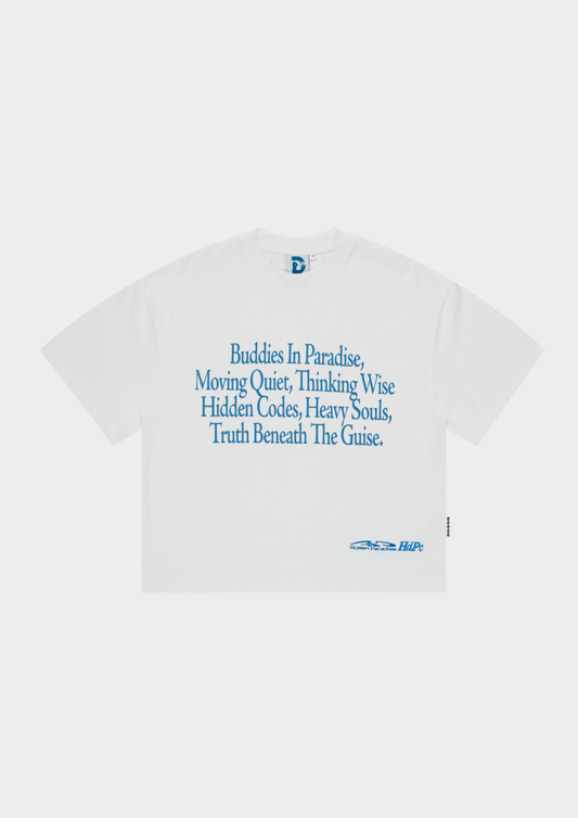 Buddies in Paradise Quotes Tee - BEV C multi label store