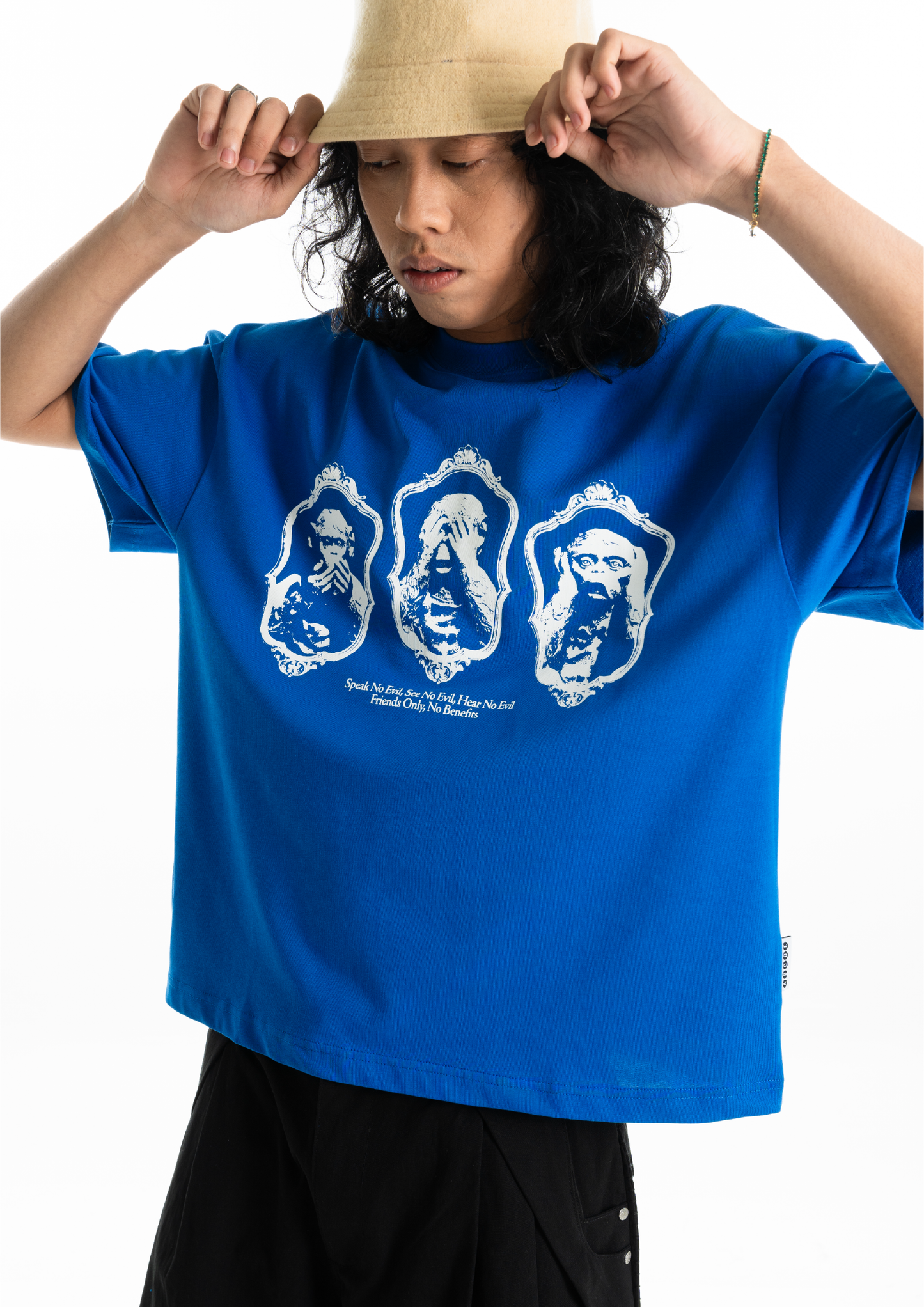 Three Wise Monkeys Tee - BEV C multi label store